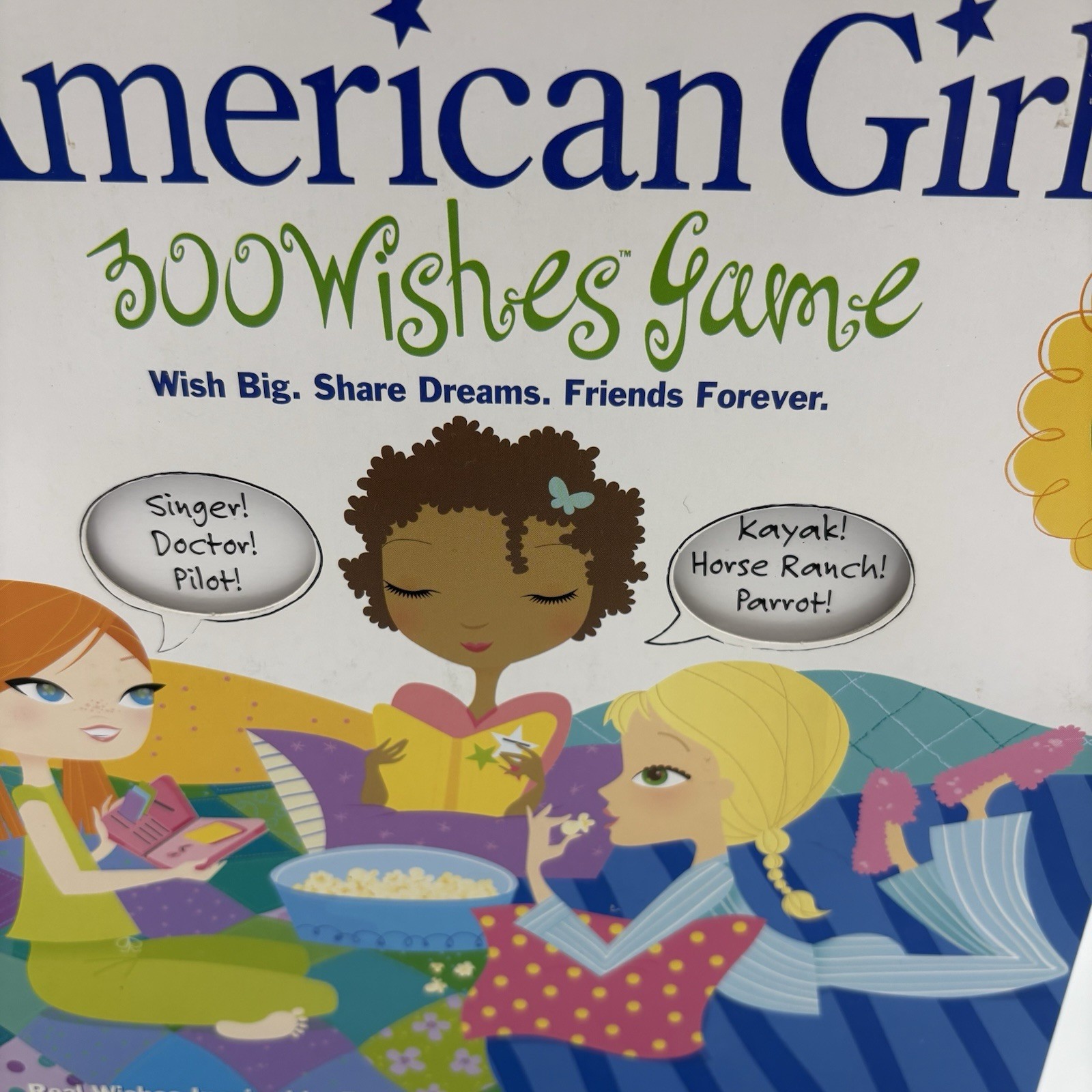 American Girl Doll 300 Wishes Board Game Complete Diary Key Sleepover 4 Players