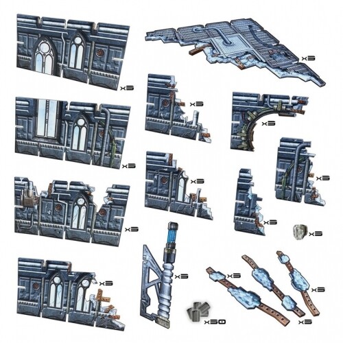 Tabletop Terrain – Gothic Ruins (159 Pieces) – English