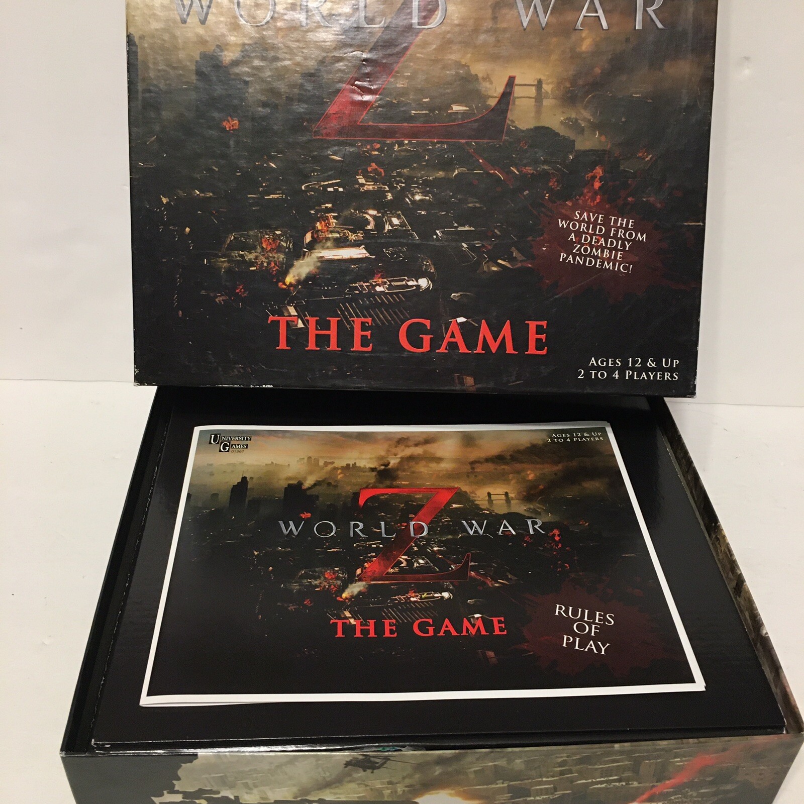 World War Z: The Board Game Movie University Games Zombies Apocalypse
