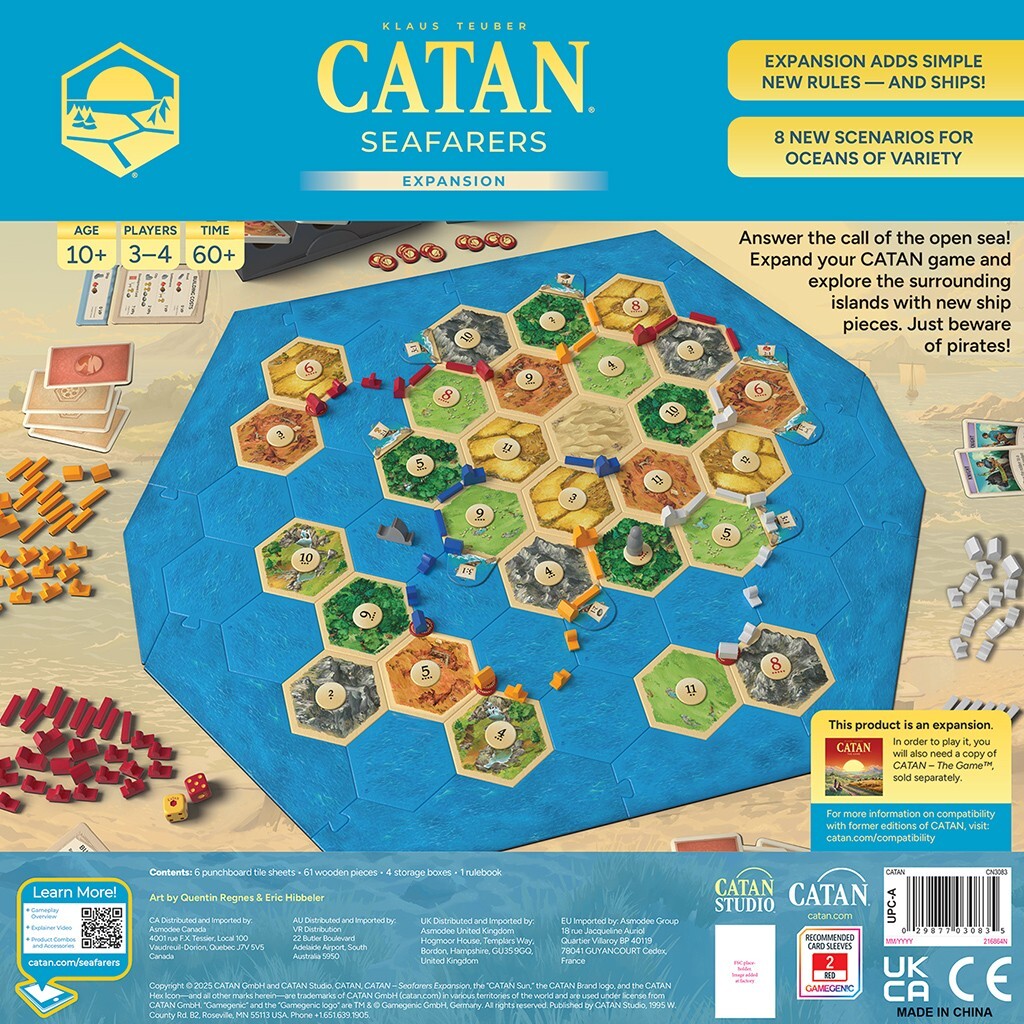 Catan Seafarers EXPANSION 6th Edition Game 3083 EXTENSION Catan Studio