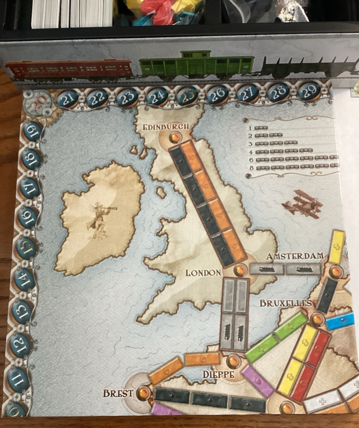 Ticket to Ride EUROPE Board Game Days of Wonder Alan R. Moon all pieces included