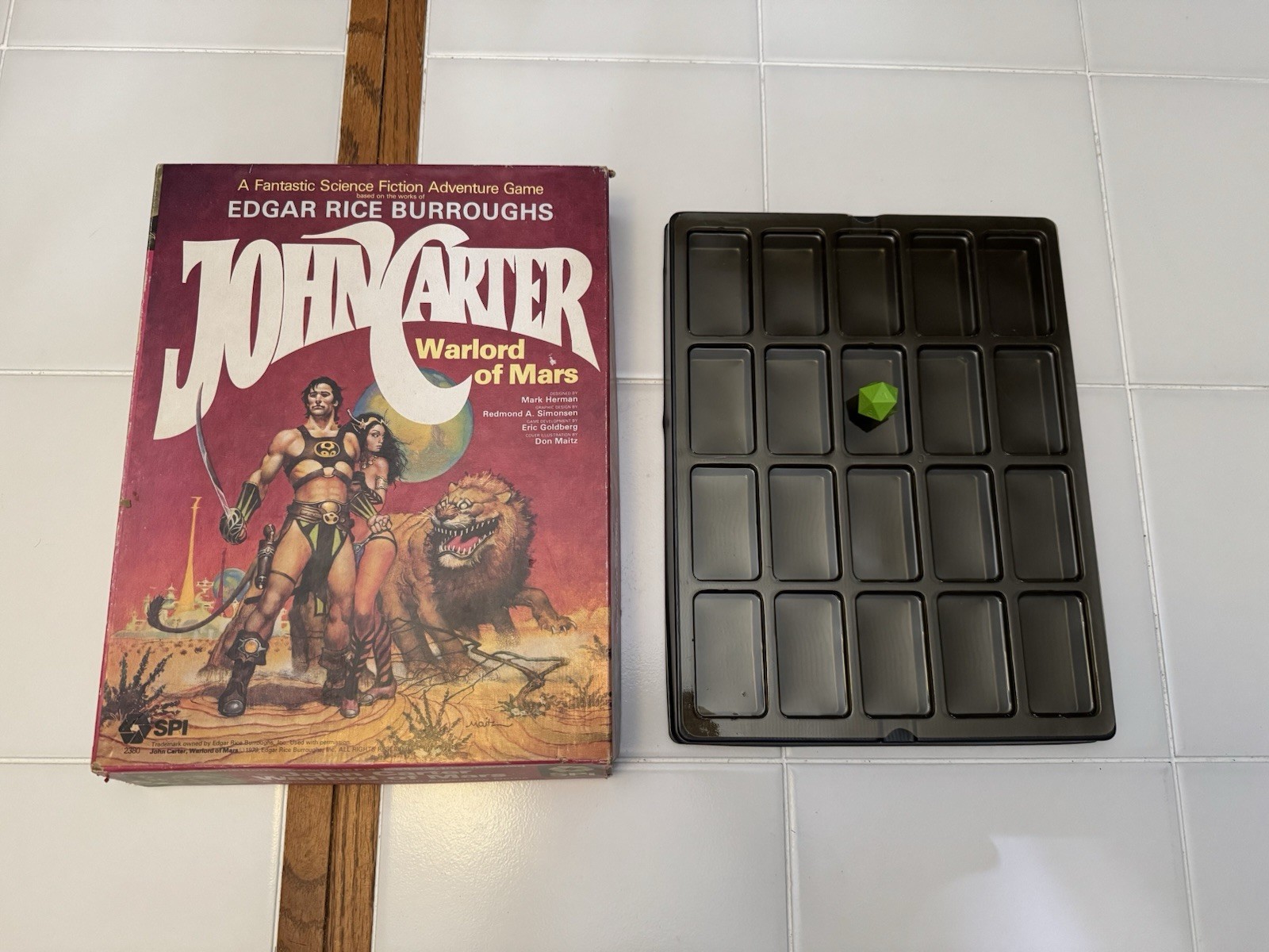 John Carter Warlord Of Mars Adventure Game By SPI (Complete, Unpunched)
