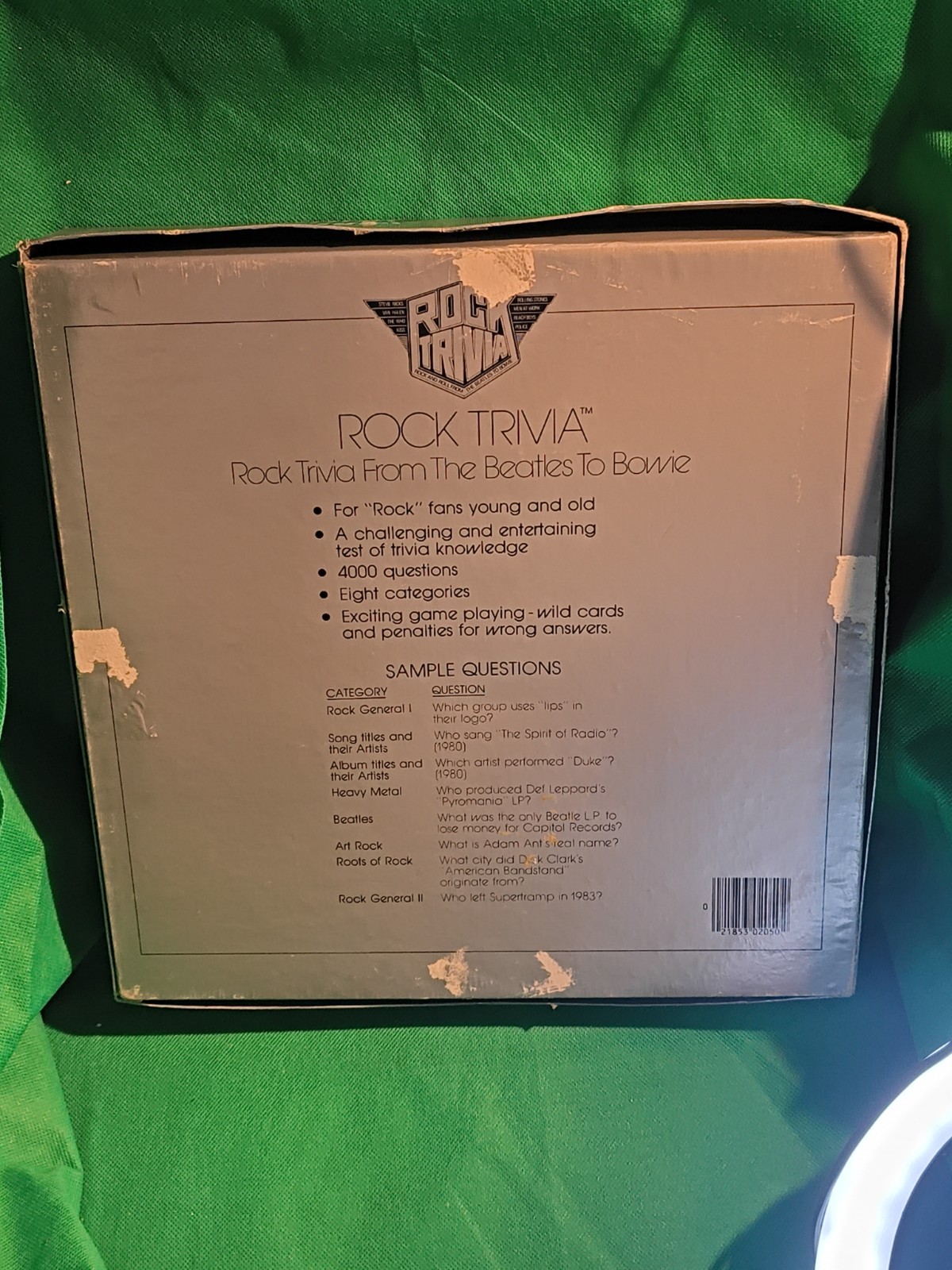 Vtg Rock Trivia Board Game Pressman 1984 Rock And Roll From The Beatles COMPLETE