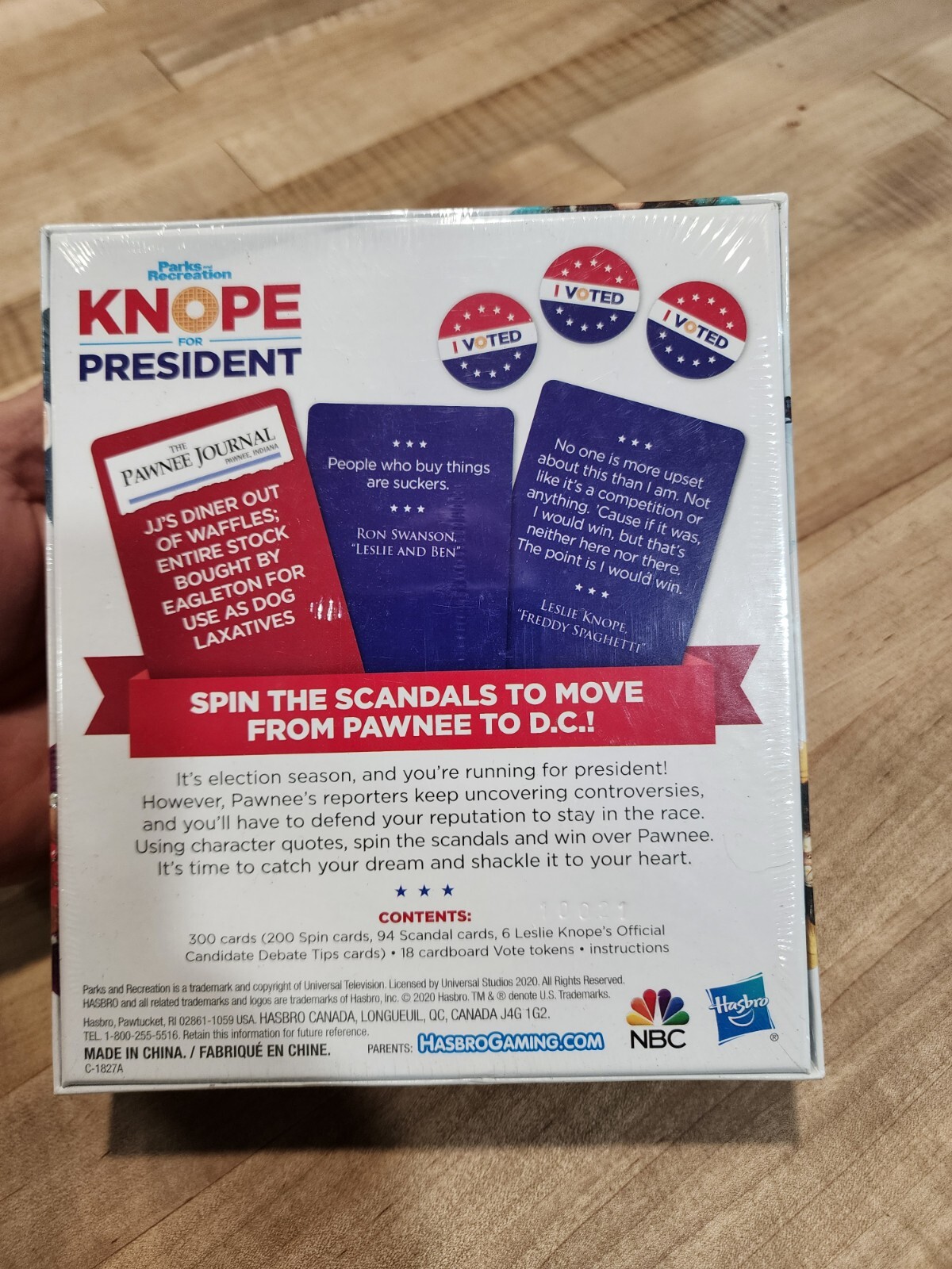 KNOPE FOR PRESIDENT Party Card Game – 2020 – STILL IN SHRINK New