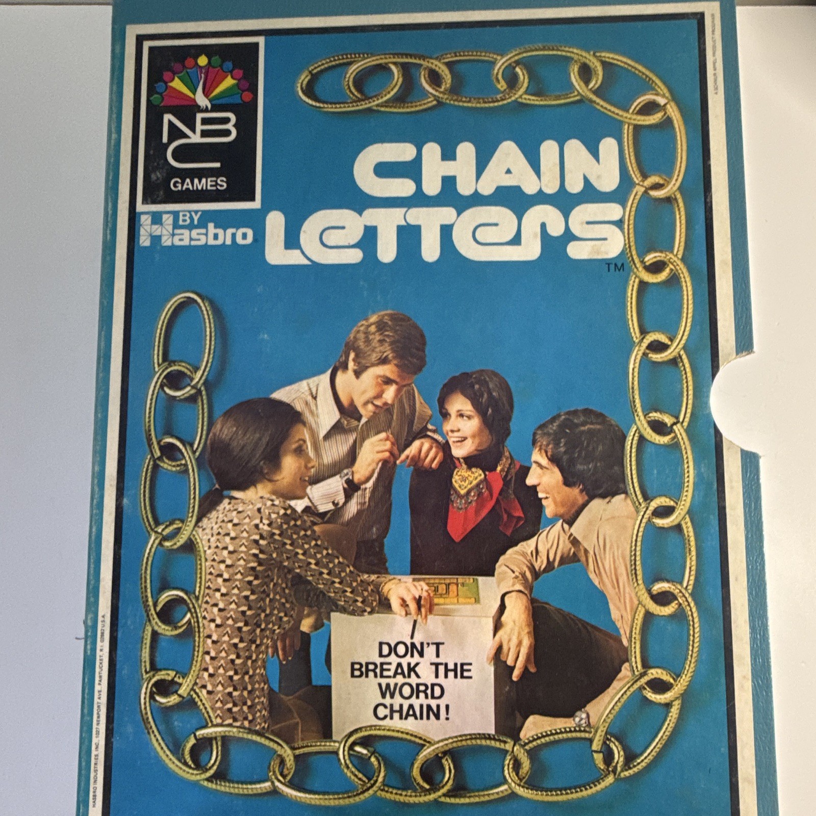 NBC Hasbro Chain Letters Vintage Word Board Game 1970 2+ Players Ages 8-11