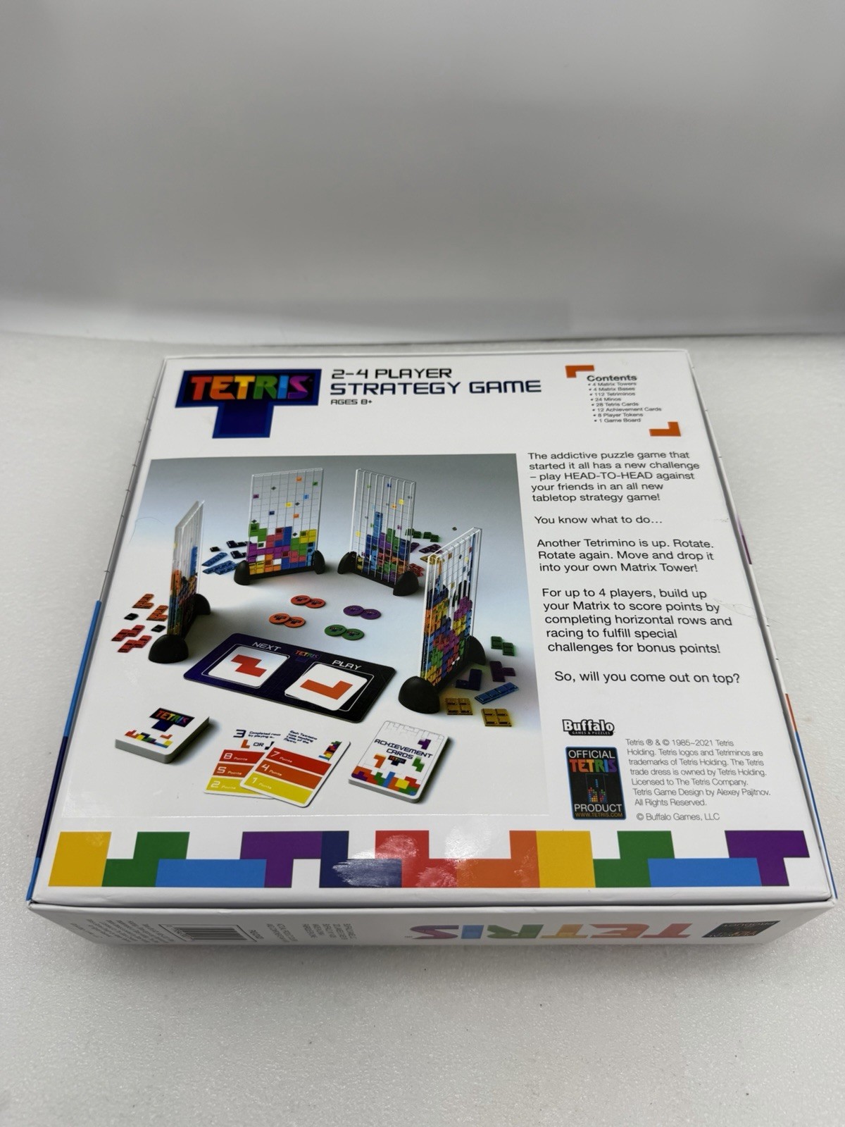 Tetris Head-To-Head Multiplayer Strategy Game 2-4 Players-Classic Game Complete!