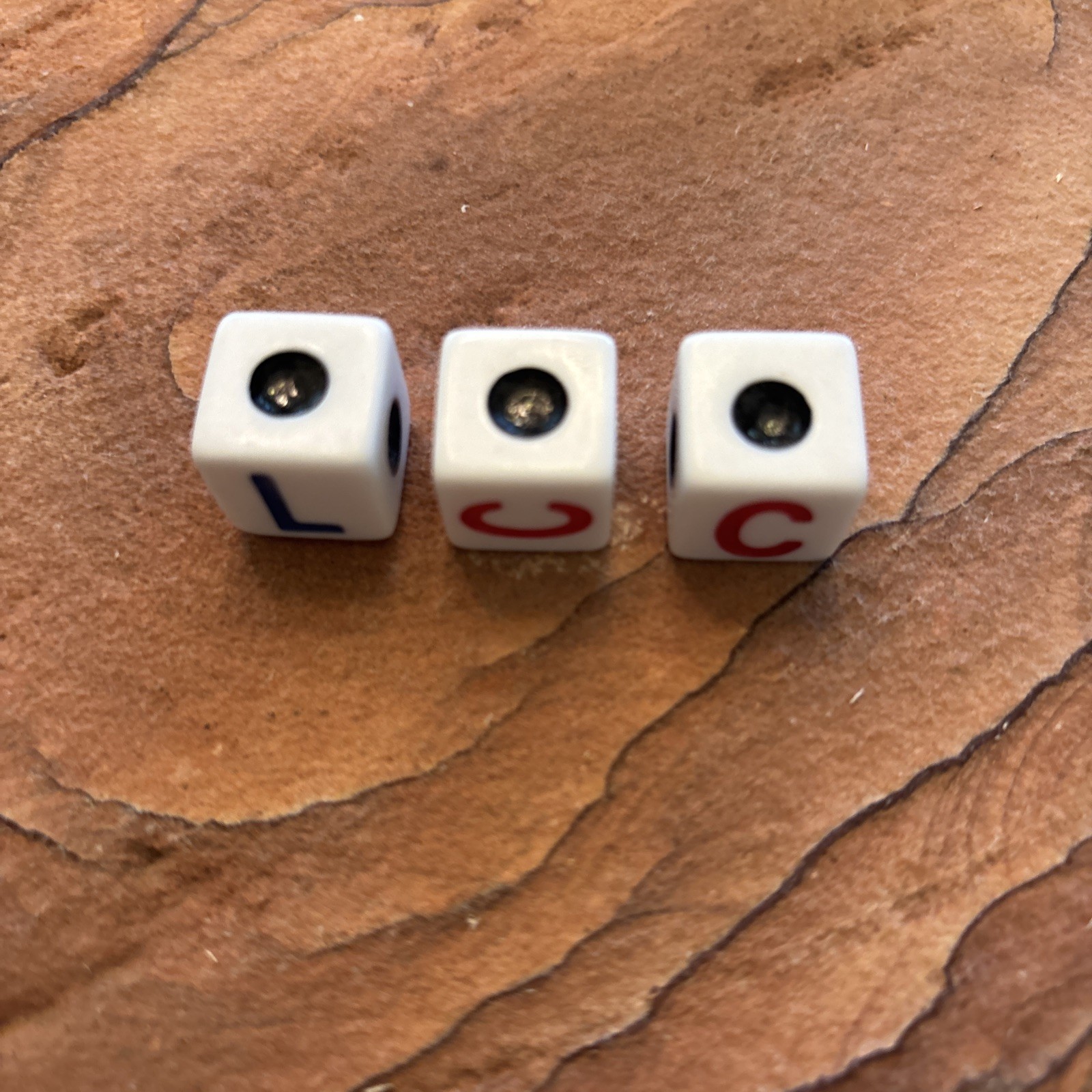 Left Right Center Game Dice And Colored Dice Lot Of 7