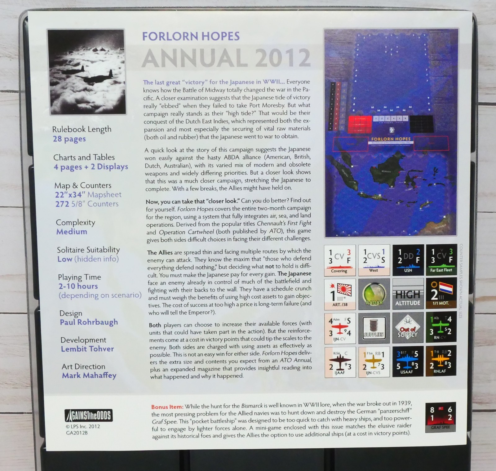 ATO Against the Odds Annual 2012, Forlorn Hopes Dutch East Indies 1942 Unpunched