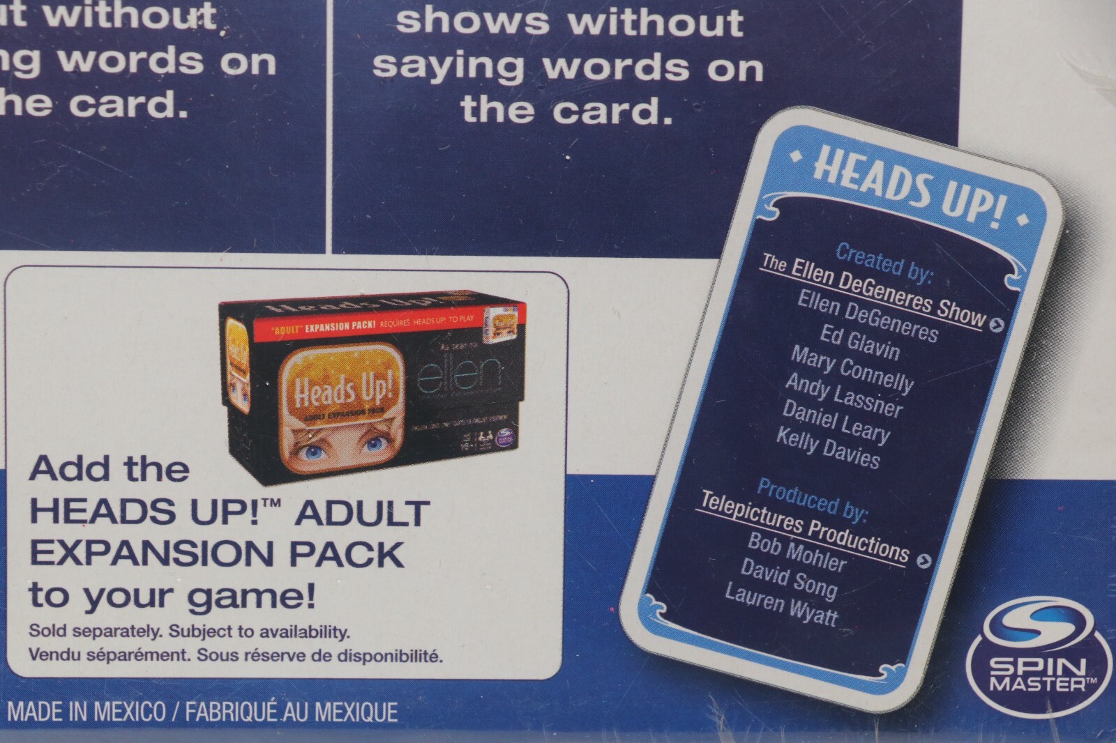 Spin master Heads Up Party Game NEW SEALED