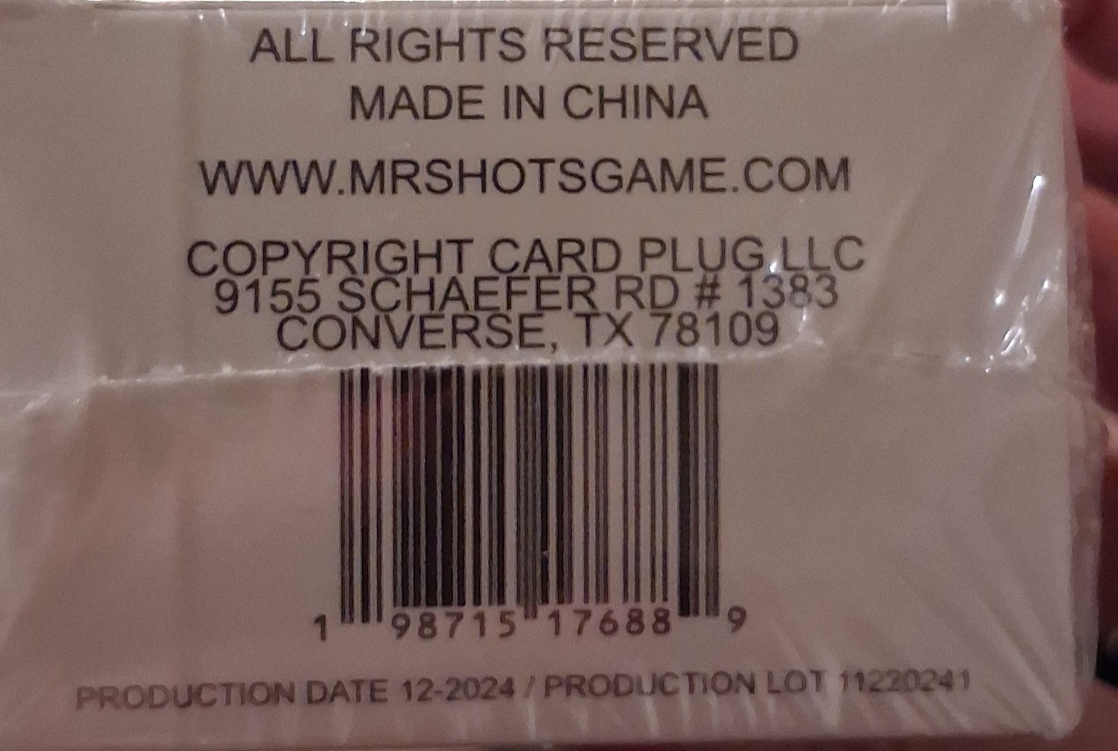 Card Plug LLC Mr. Shots 2 Adult Alcohol Card Game 21+ 2 Players 2024