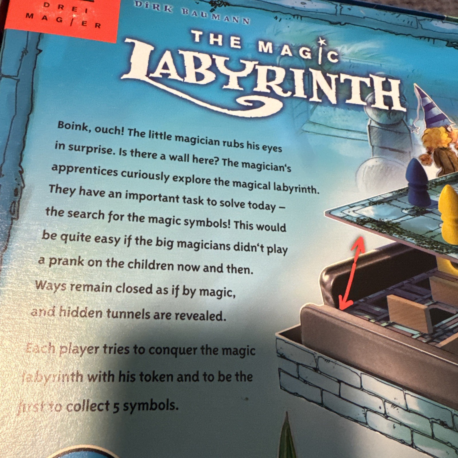 The Magic Labyrinth Game COMPLETE Drei Magier 2009 Maze Marbles Fantasy