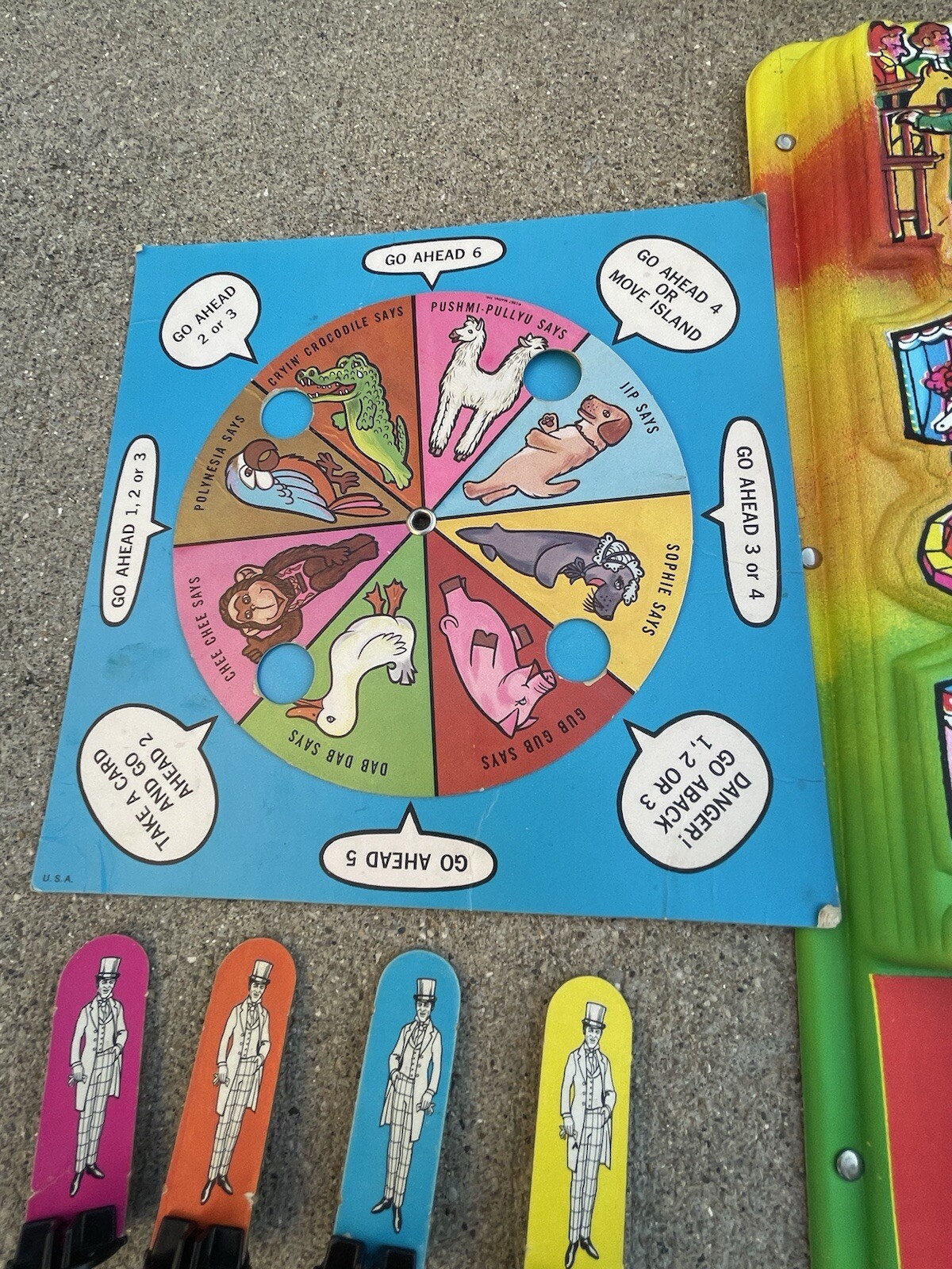 Vintage 1967 The Amazing Adventures Of Doctor Dolittle 3-D Board Game RARE Nice!
