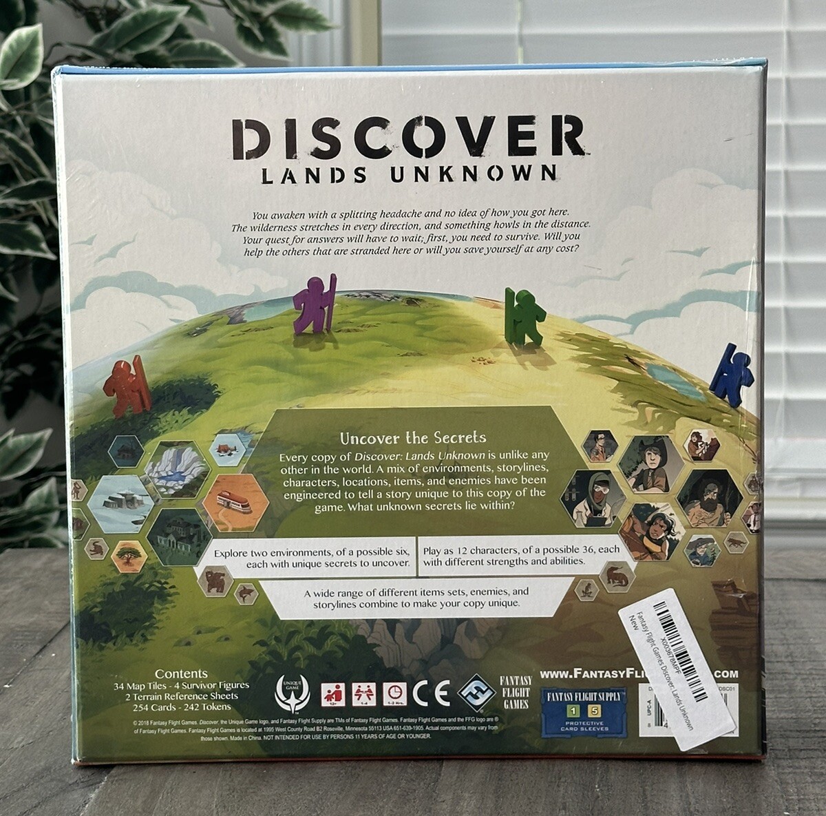 Discover Lands Unknown Board Game – A Game of Exploration & Survival, 1 – 4 Play