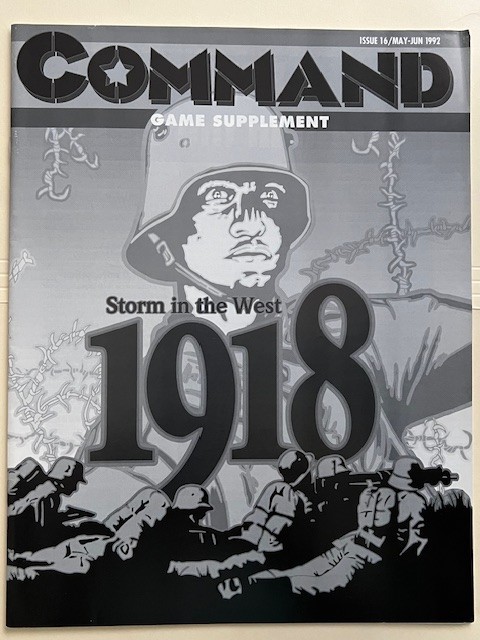 Command Magazine Issue 16 w game: 1918 – Storm in the West. Unpunched