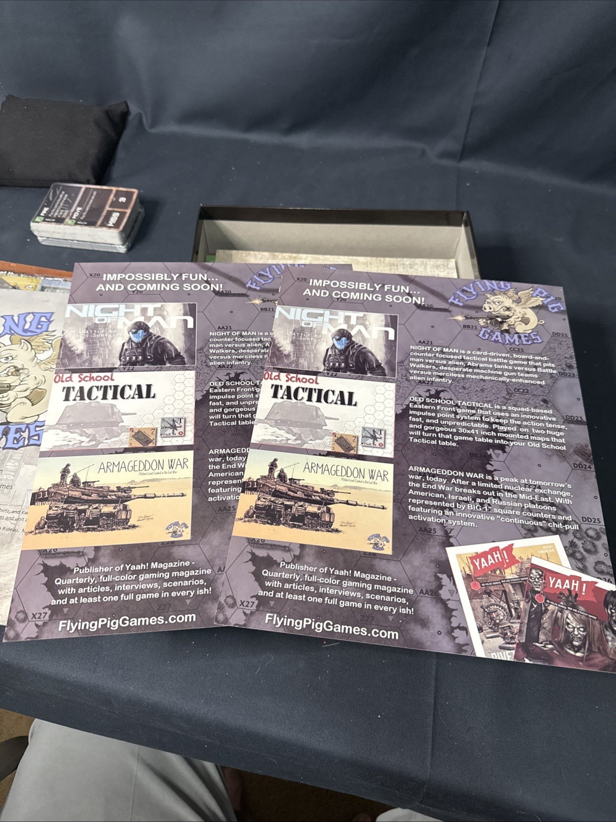 Flying Pig Boardgame Night of Man (Kickstarter Ed) Unpunched Bag Sealed