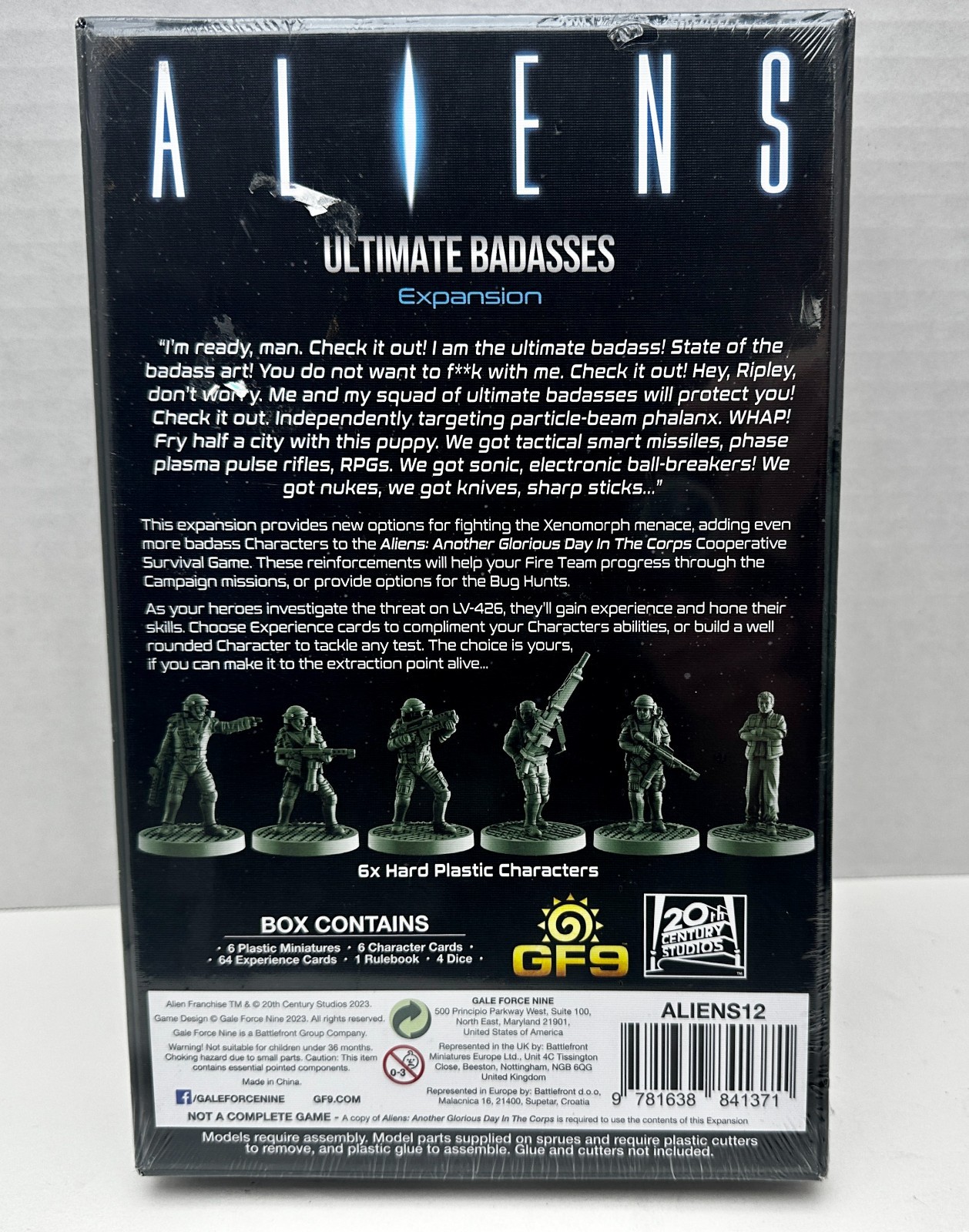 Aliens GF9 Ultimate Badasses Expansion ALIENS12 Gale Force Nine