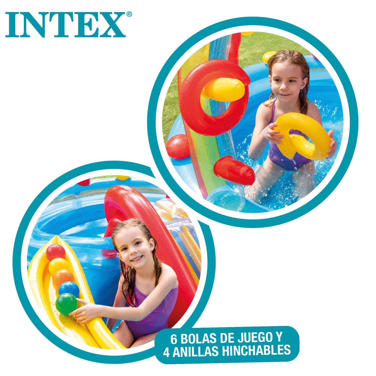 Intex 57453EP 9.75×6.3 Inflatable Pool Slide