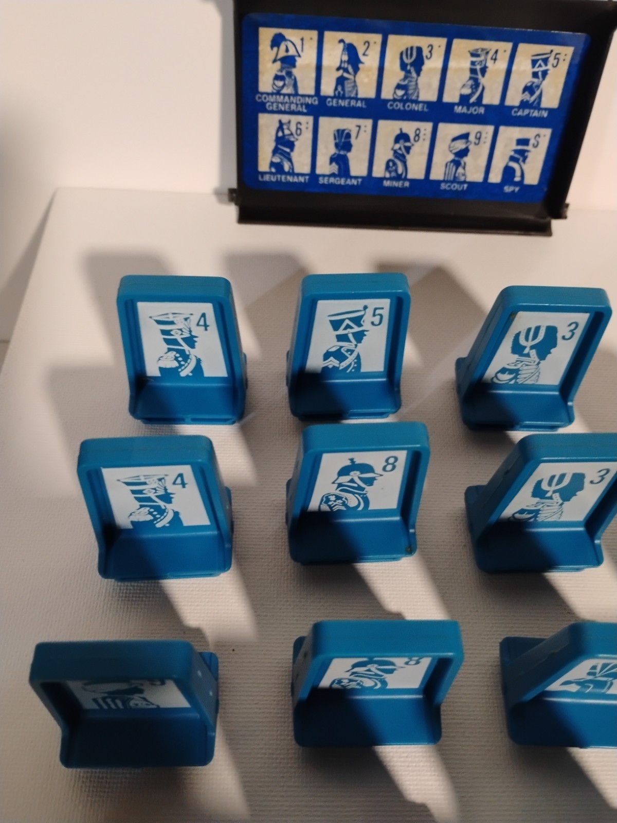 Vintage Milton Bradley Electronic Stratego 19 Game Pieces And 1 Cover
