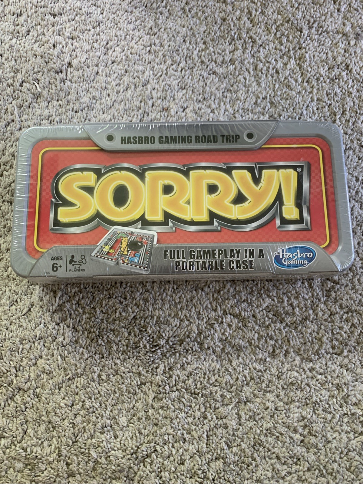 Sorry! Hasbro Gaming Road Trip Classic Travel Case Game Edition