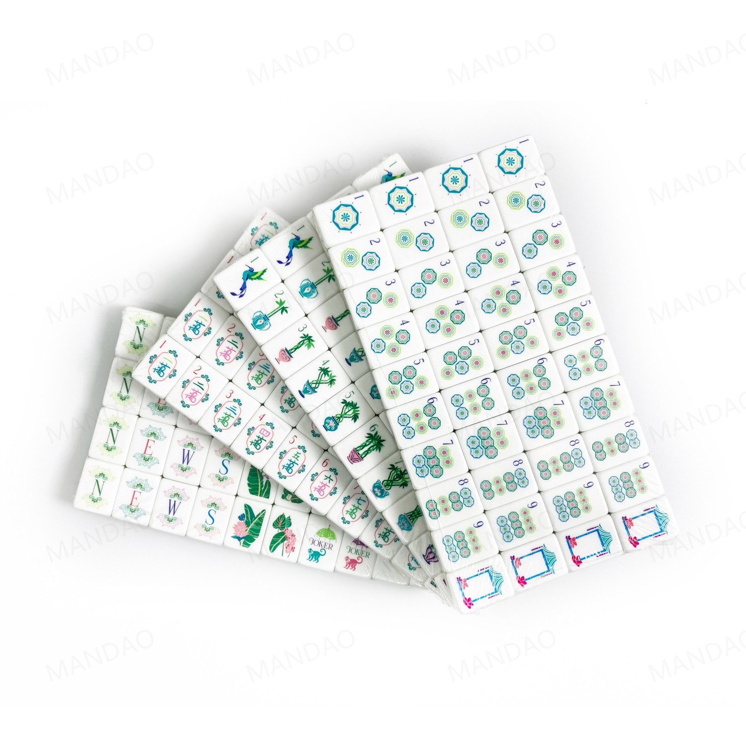 American Mahjong Game Set, 160 Tile Bamboo Pattern Mahjong Tiles Fast Shipping