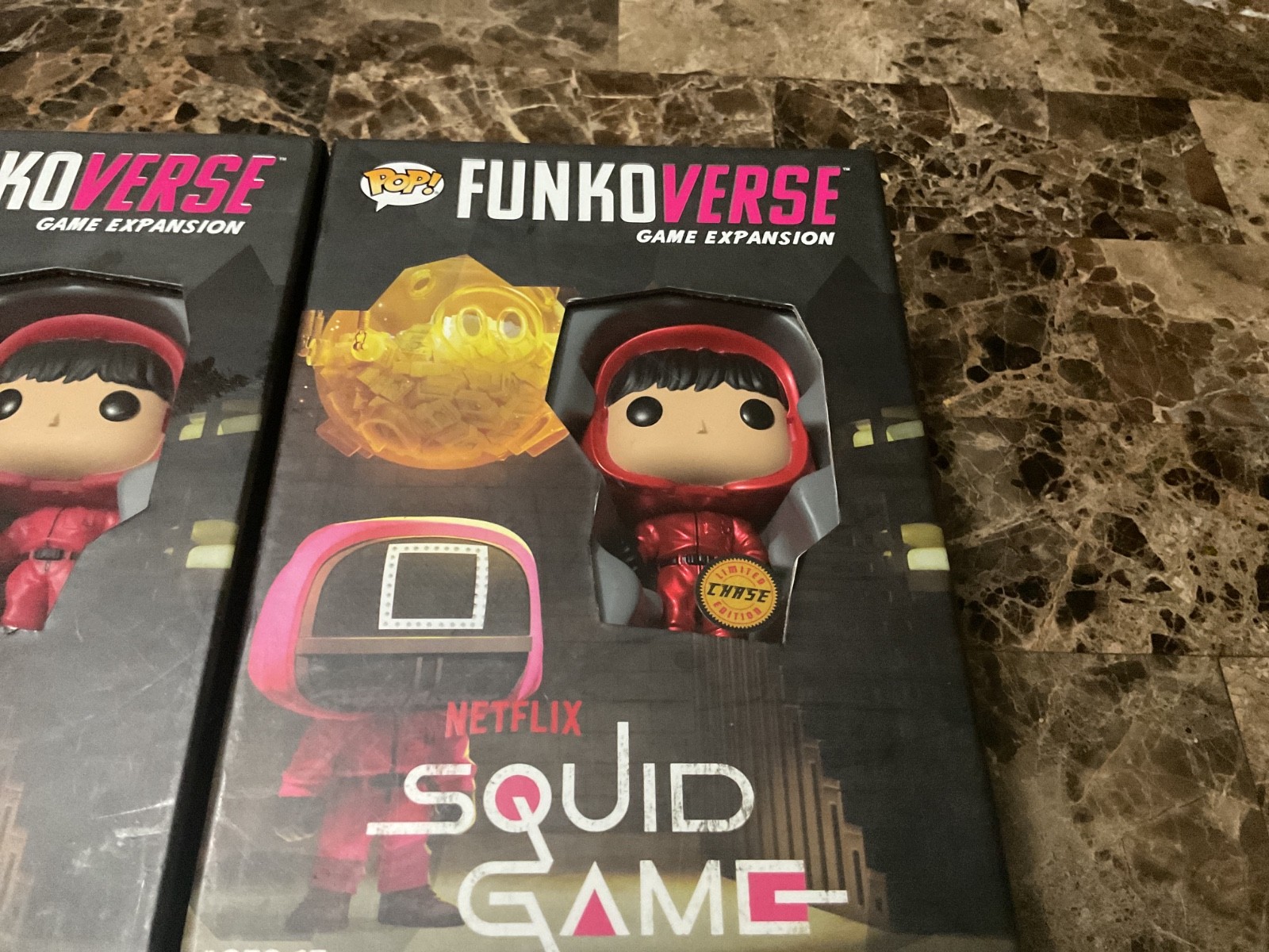 NEW Squid Game Pop! Funkoverse Strategy Game Expansion Pack + Chase Pack NIB
