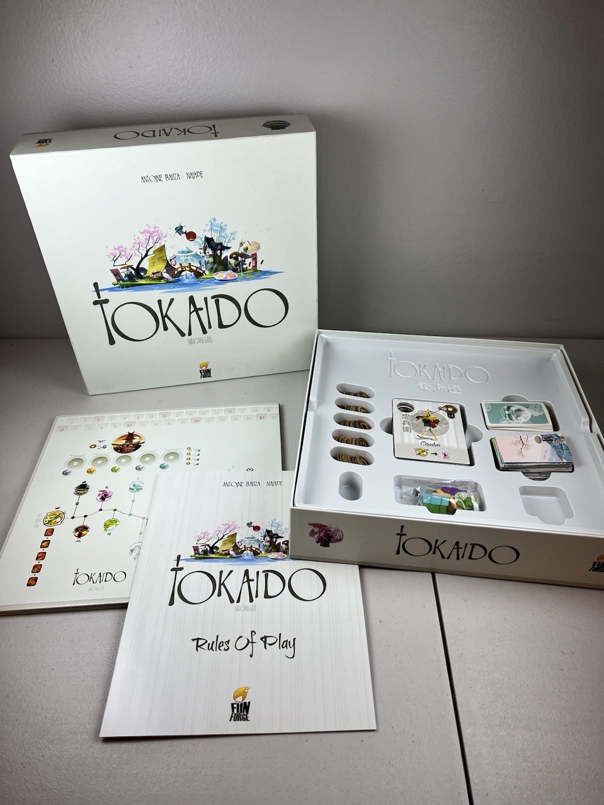 Tokaido Board Game Fun Forge 2012 COMPLETE Excellent