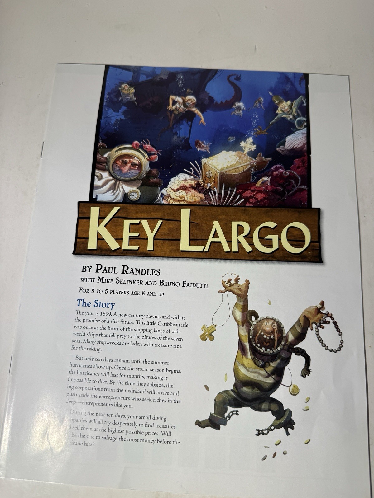 Key Largo Strategy Family Board Game 2007 Titanic Games New Open Box