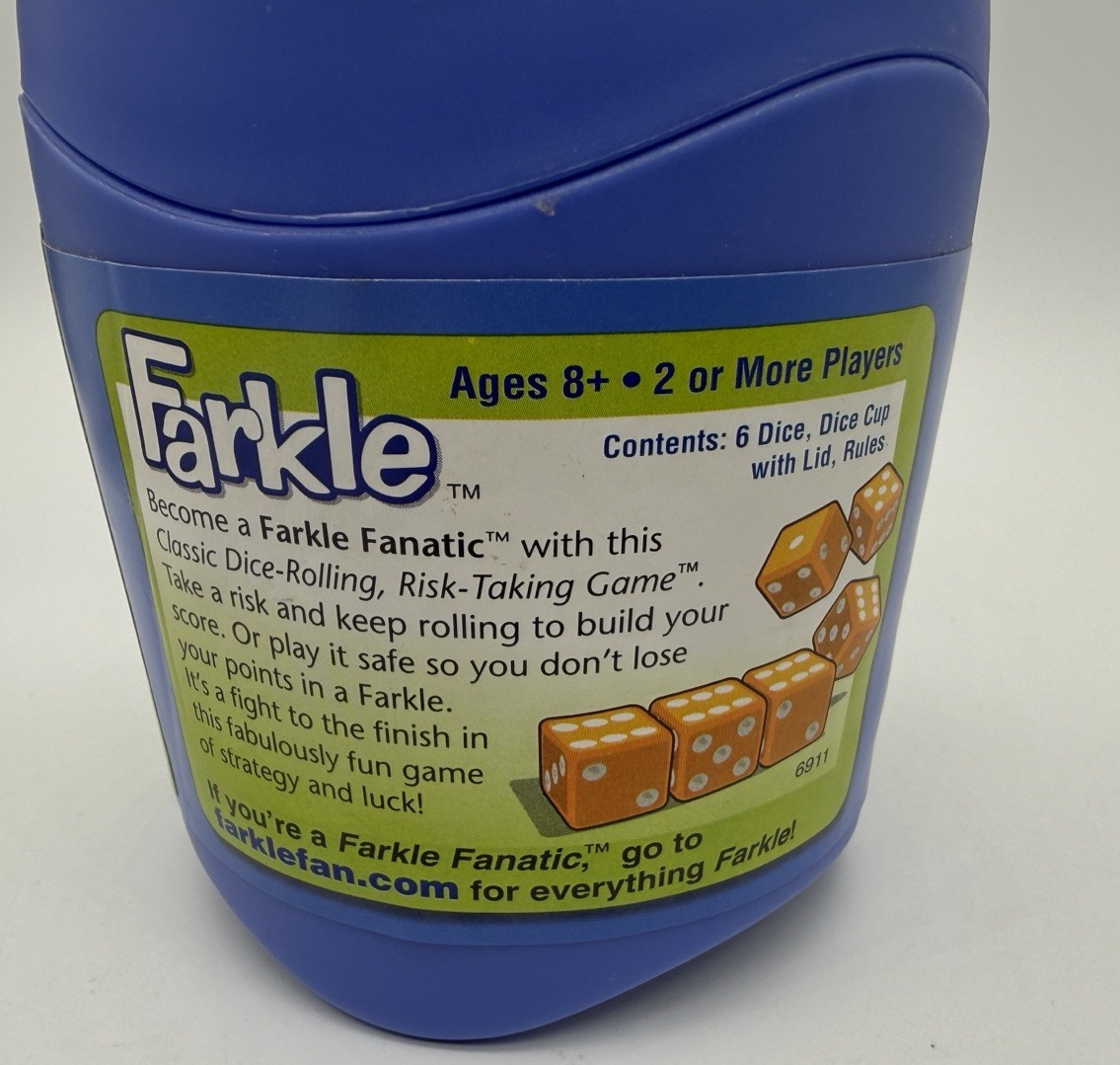 Farkle Classic Dice Game Family Game Night 2016 Playmonster Complete