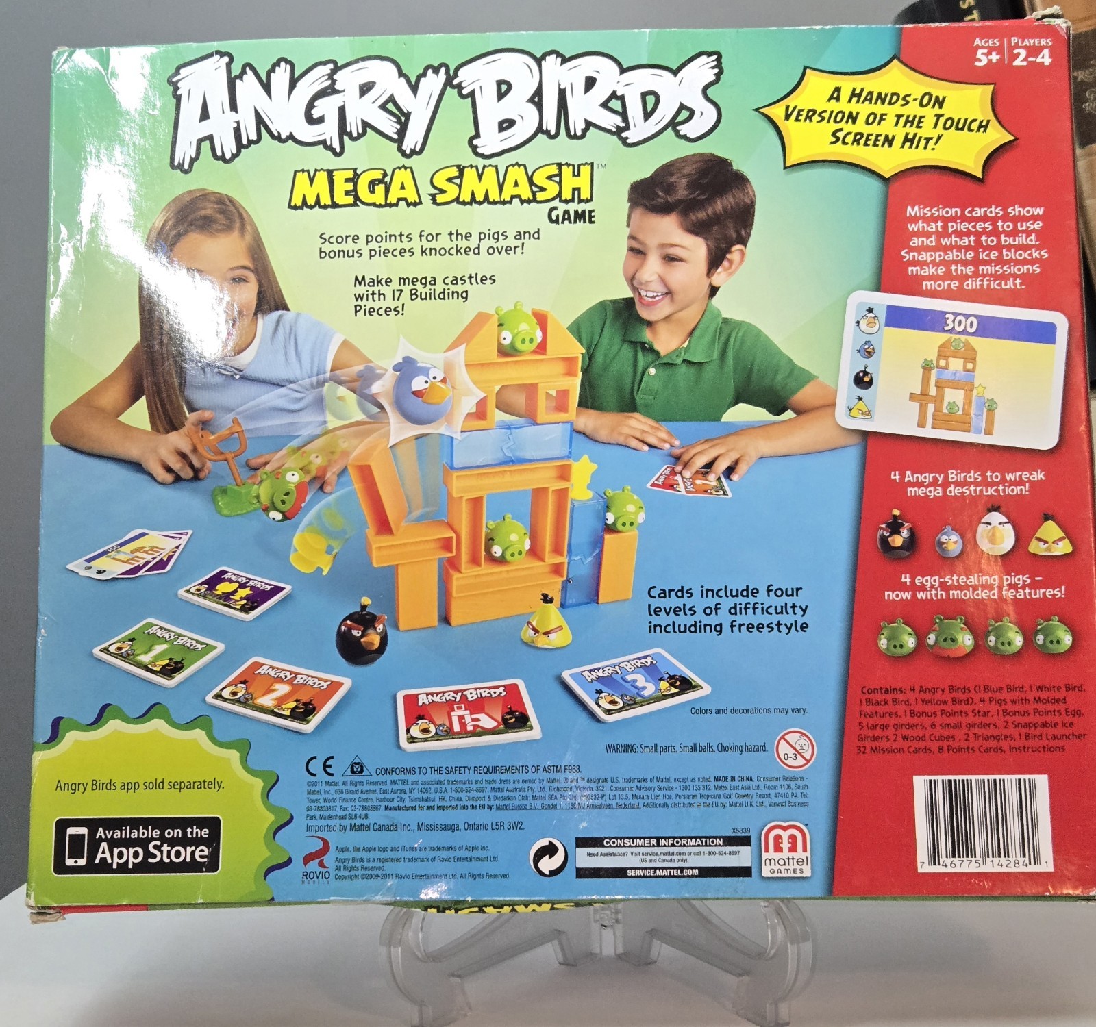 Angry Birds Mega Smash Game Mattel Toys R Us Exclusive Rare New Open Box