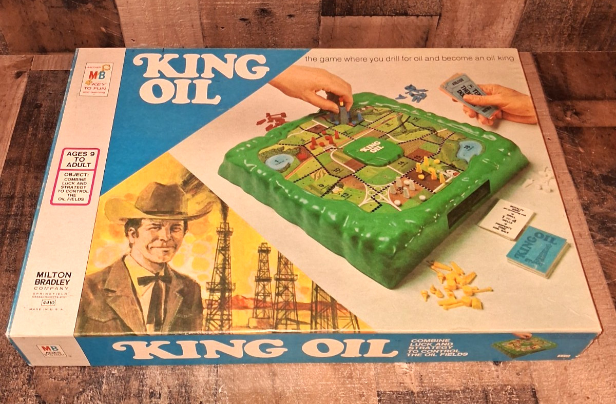 Vintage Milton Bradley King Oil 1974 Complete No. 4410 Nice Please Read