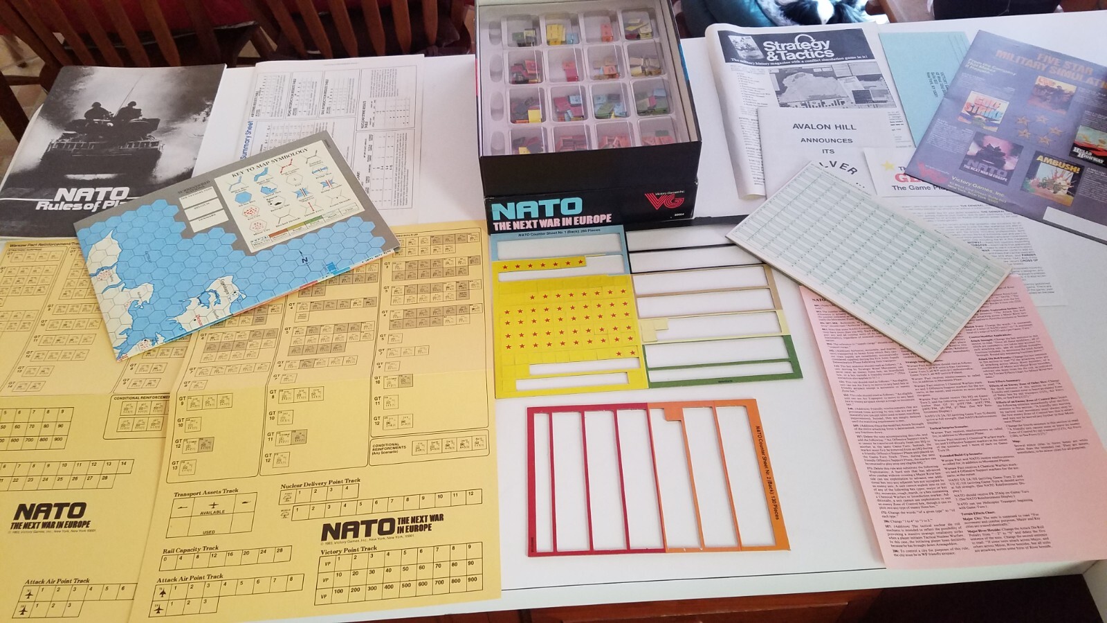 NATO -THE NEXT WAR IN EUROPE BY VICTORY GAMES *PUNCHED *