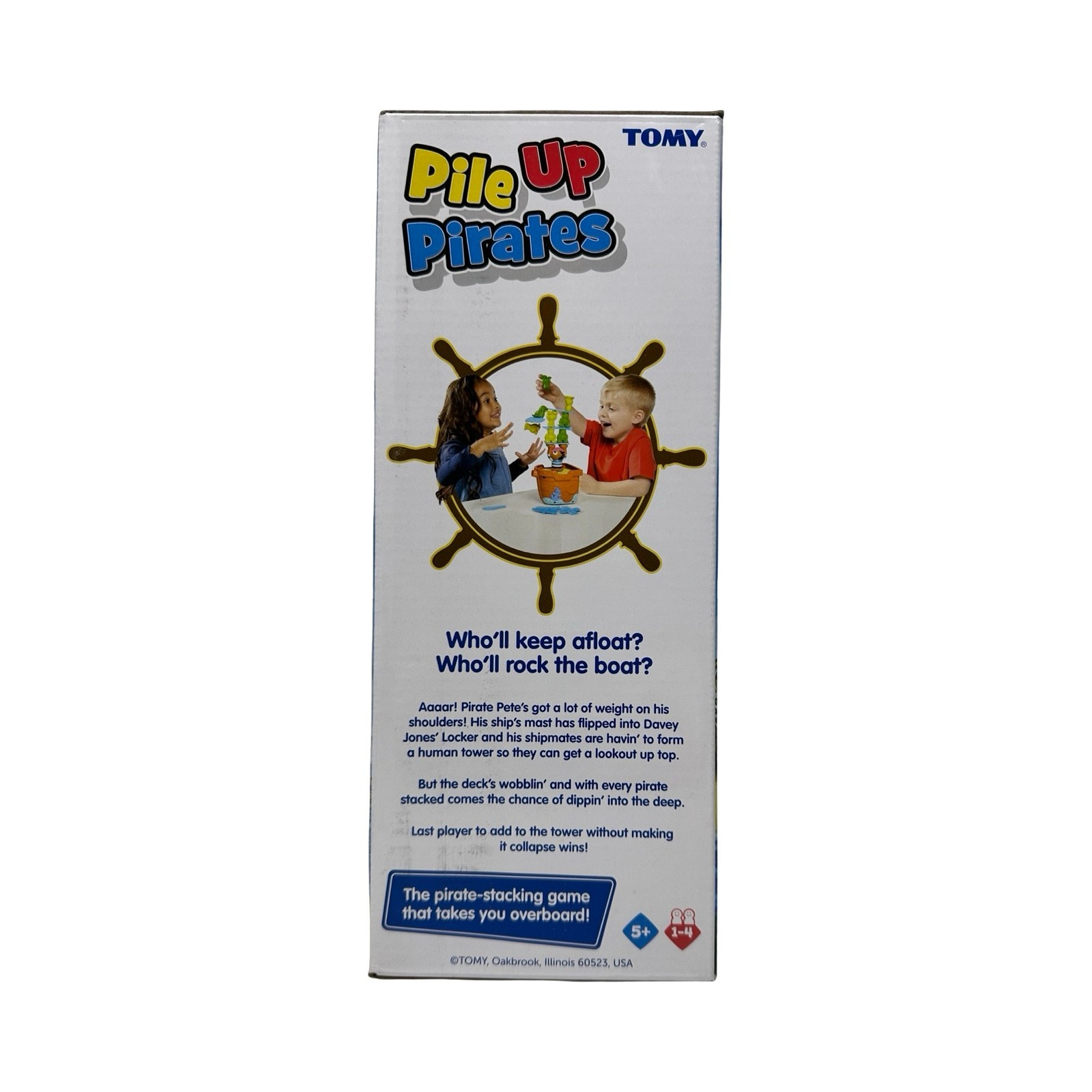 Tomy Pile Up Pirates Stacking Game 1-4 Players Ages 5+ Who’ll Rock the Boat?