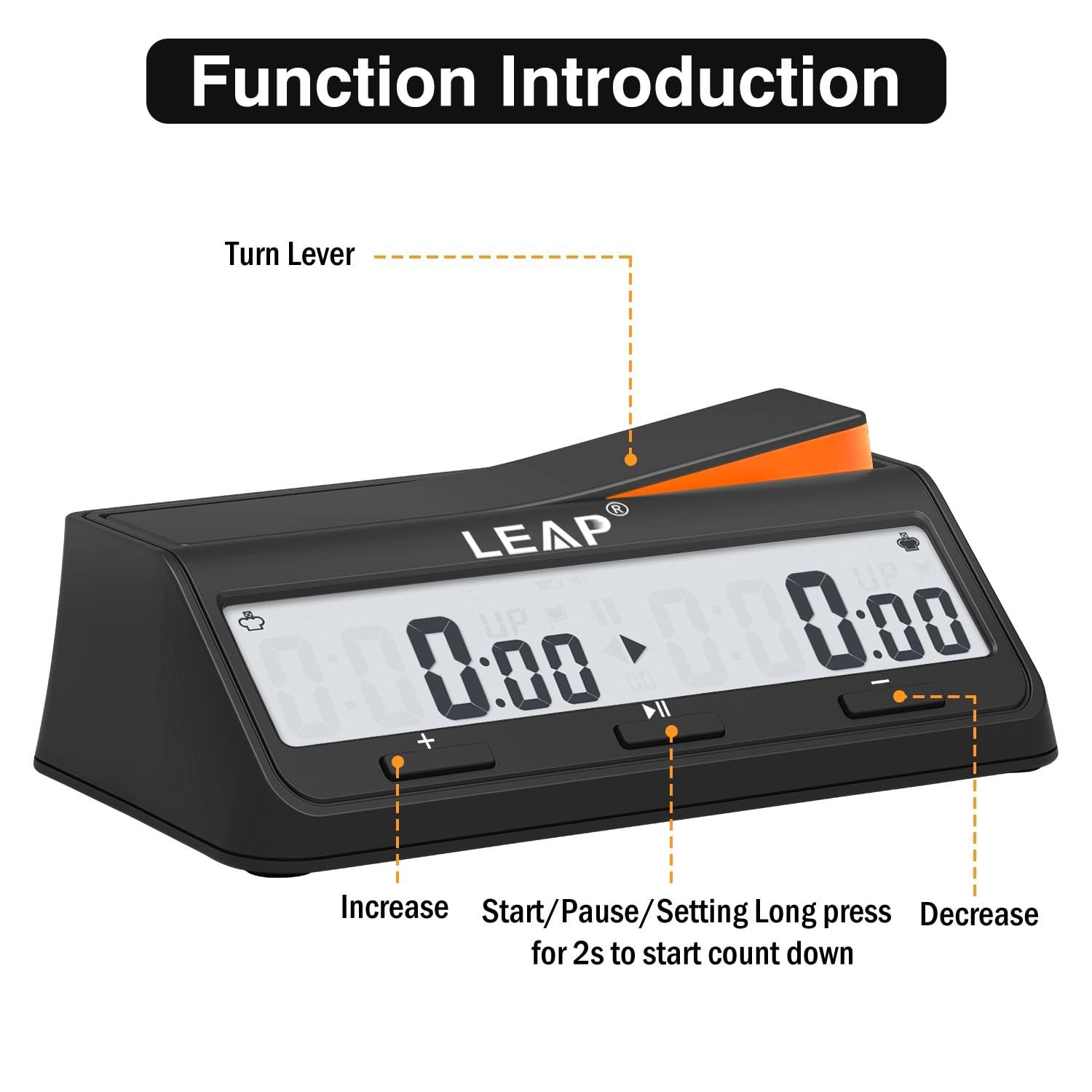 Chess Clock Digital Chess Timer Advanced for Board Game and Chess Timer with …