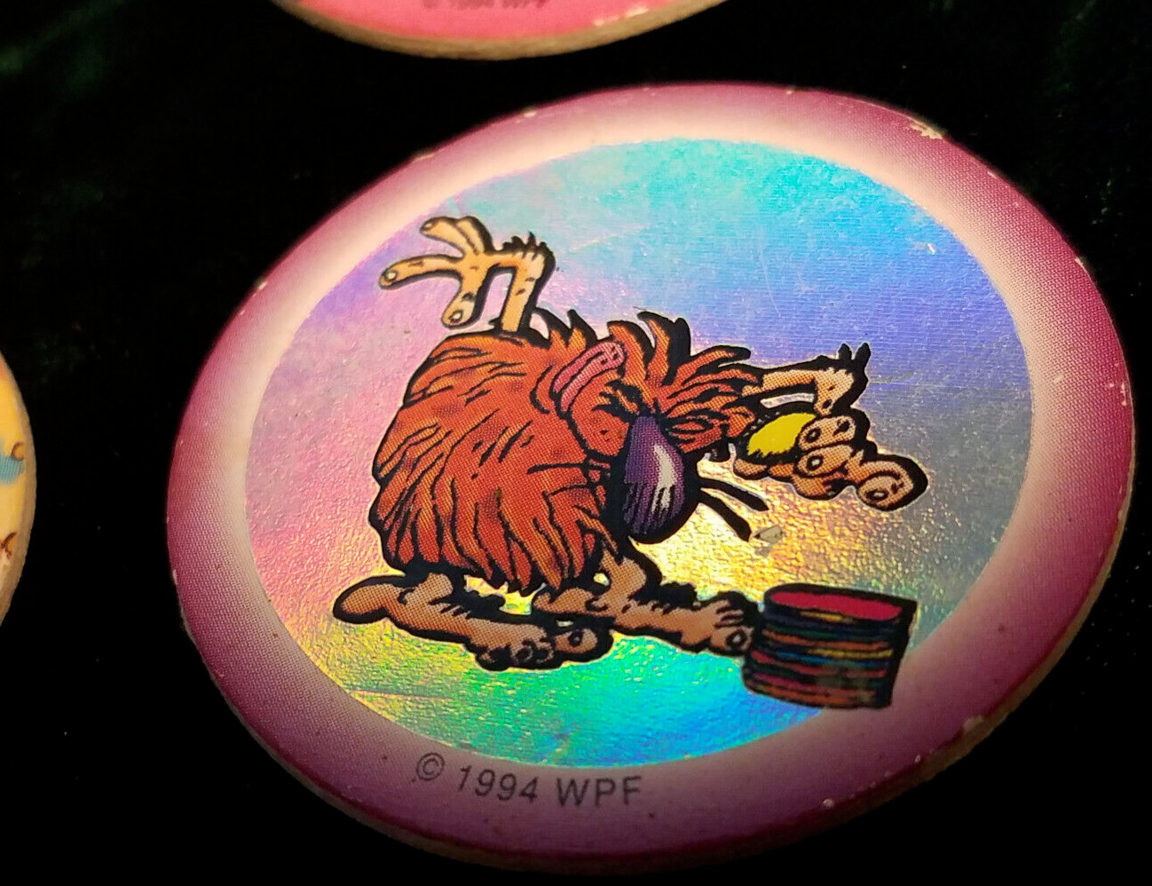 Vintage RARE Lot of 6 WPF 1994 World Pog Federation Robo Pog, Jerk O’ Lantern
