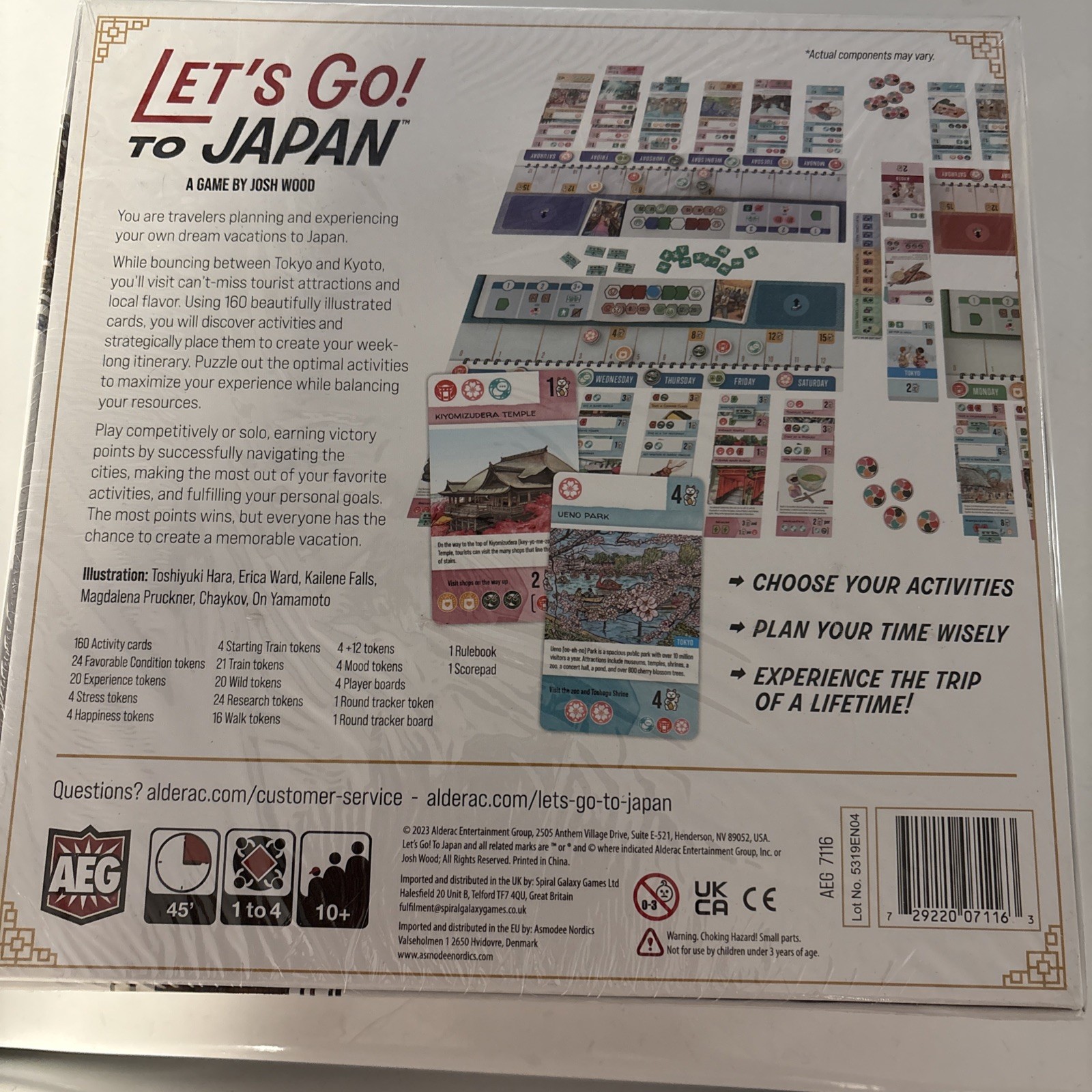 Let’s Go to Japan Board Game Immersive Travel Experience 1-4 Players Sealed