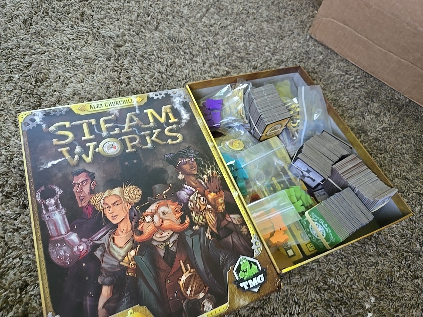 Steam Works Board Game by Alex Churchill Tasty Minstrel Games