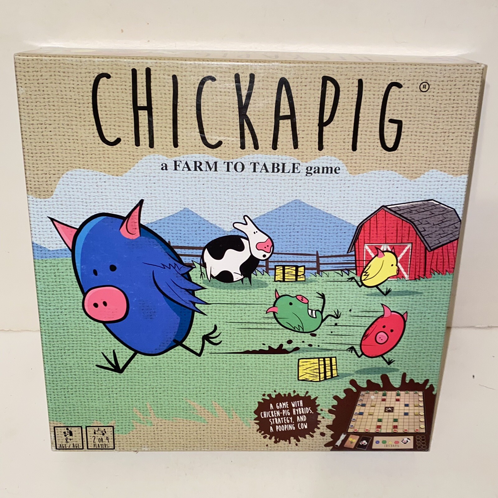 Buffalo Games Chickapig A Farm To Table Game Ages 8+ Family Board Game Complete