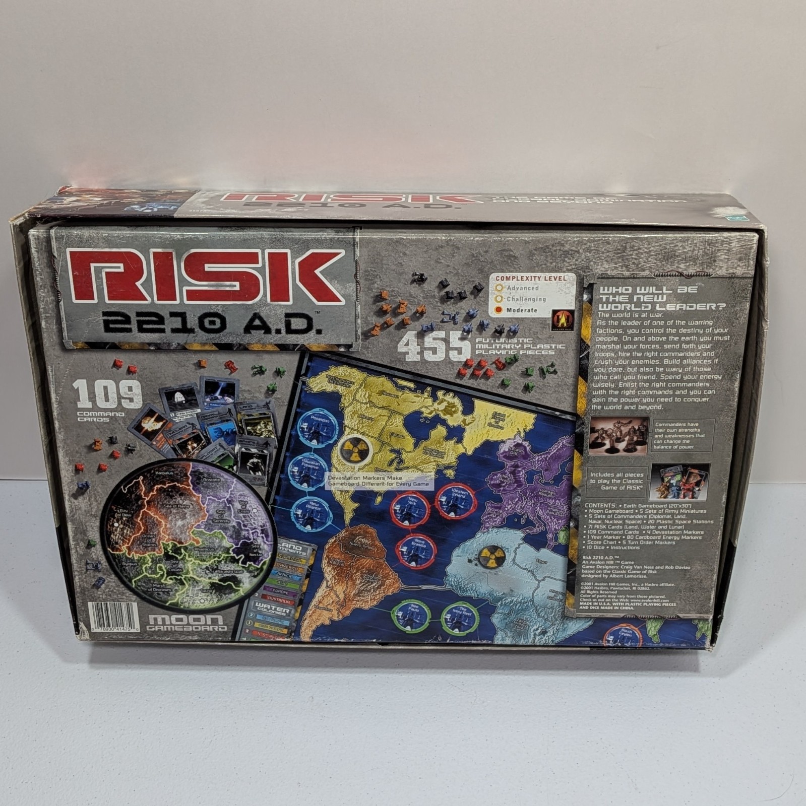 Avalon Hill Risk 2210 AD Game Global Domination 100% Complete 2001