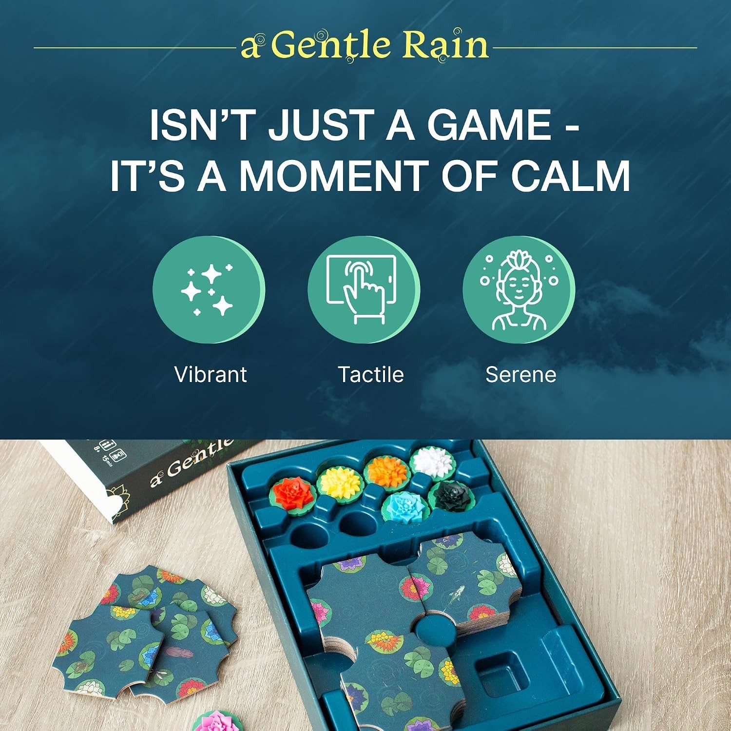 A Gentle Rain – Bloom Edition – Calm Tile-Laying Puzzle Game with 3D Lotus