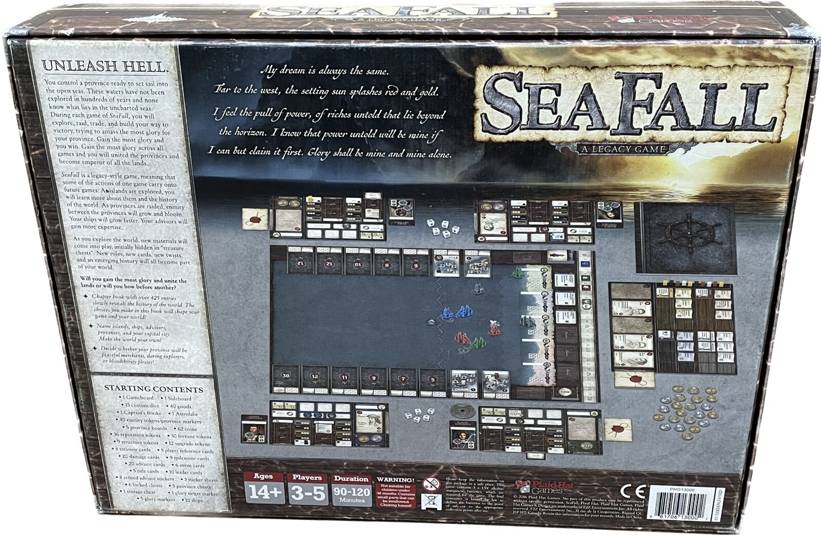 SeaFall A Legacy Game – PlaidHat Games Board Game Plaid Hat THG SEALED PIECES