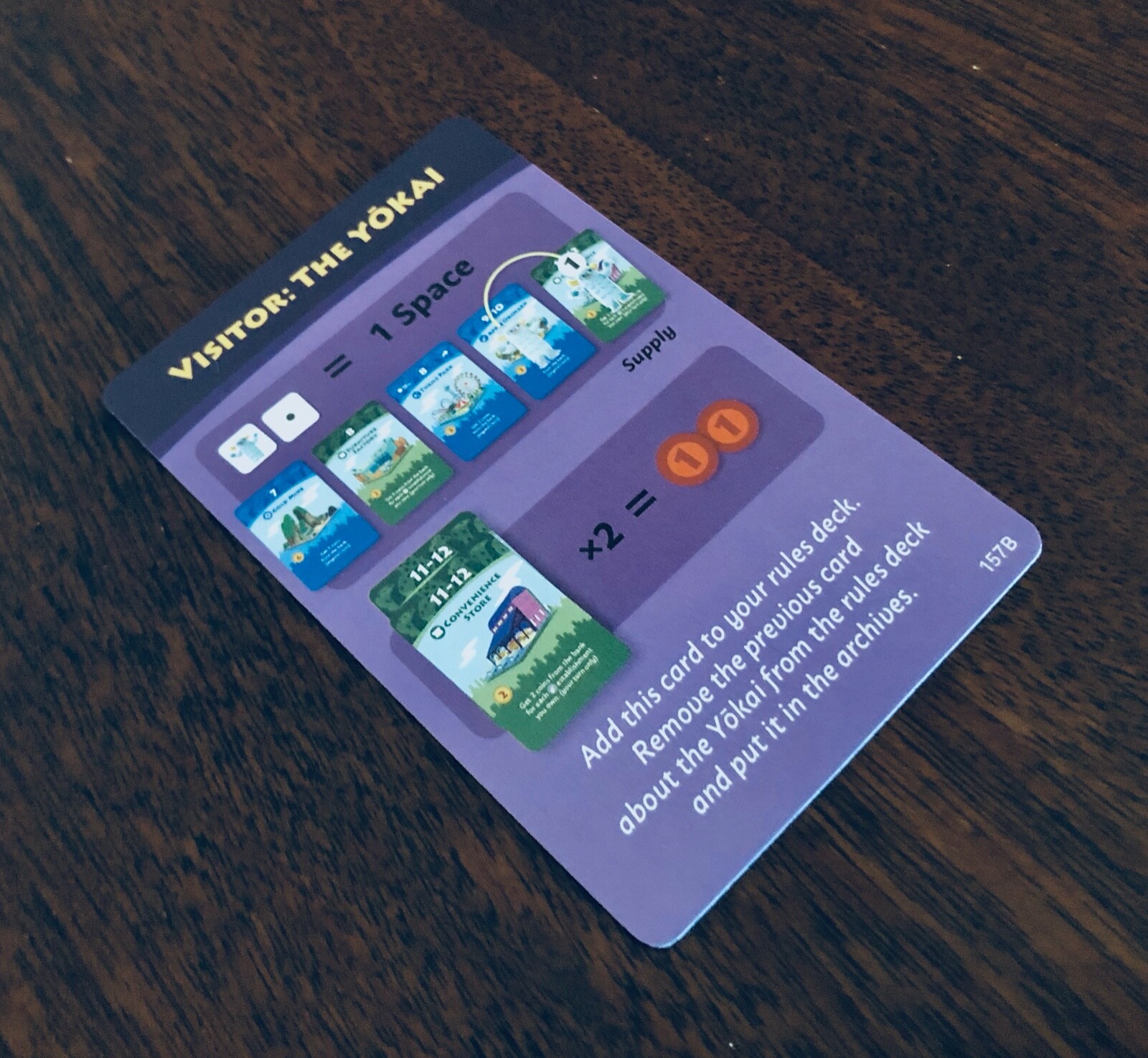 Machi Koro Legacy | Visitor: The Yokai Rule Card | Replacement/Extra Game Piece