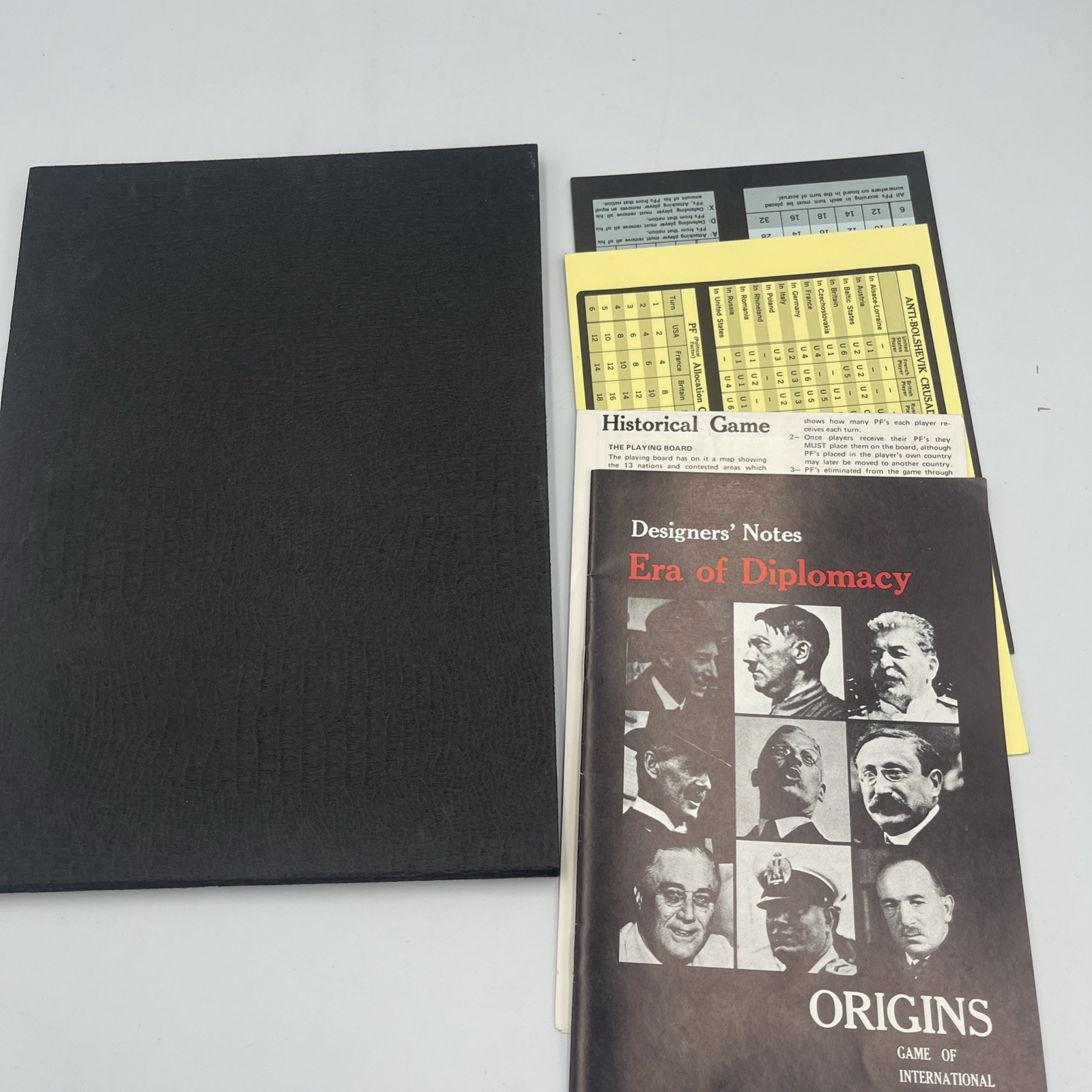 Avalon Hill Vintage 1971 Origins of World War II Board Game: Power Politics WWII