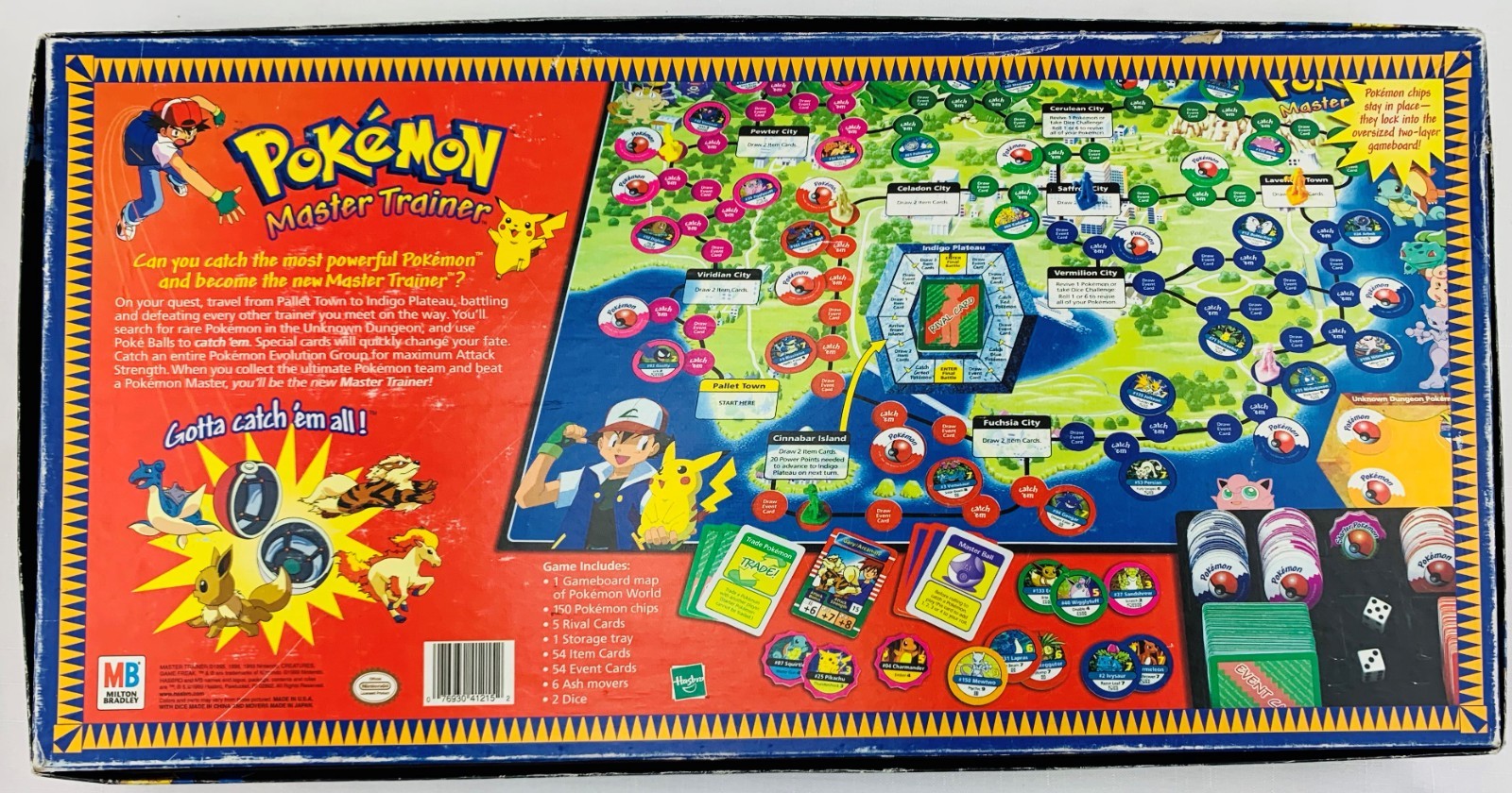 1999 Pokemon Master Trainer Game by Milton Bradley Complete in Great Condition