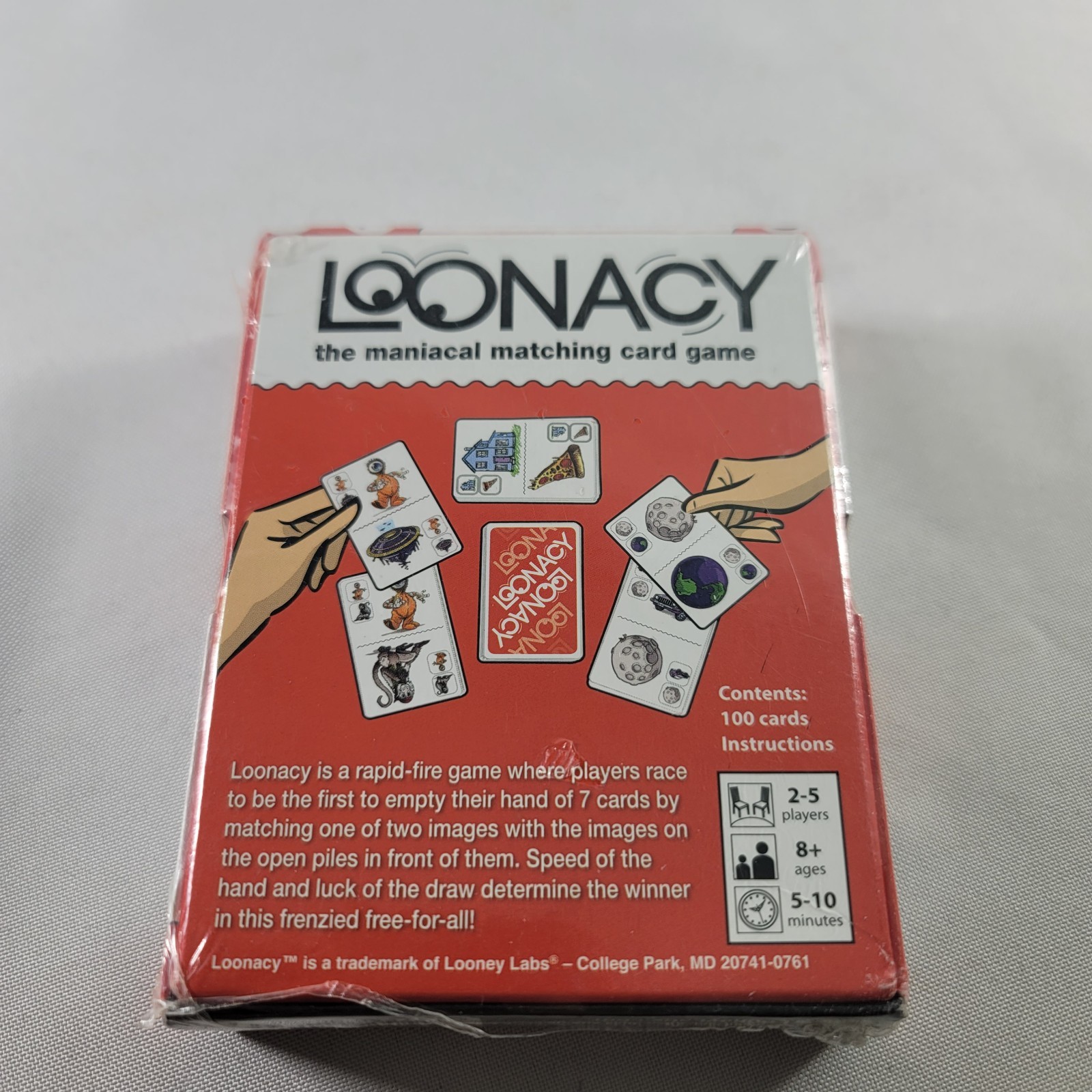 Loonacy Classic Family Matching Card Game Looney Labs (Makers of Fluxx) Lunacy