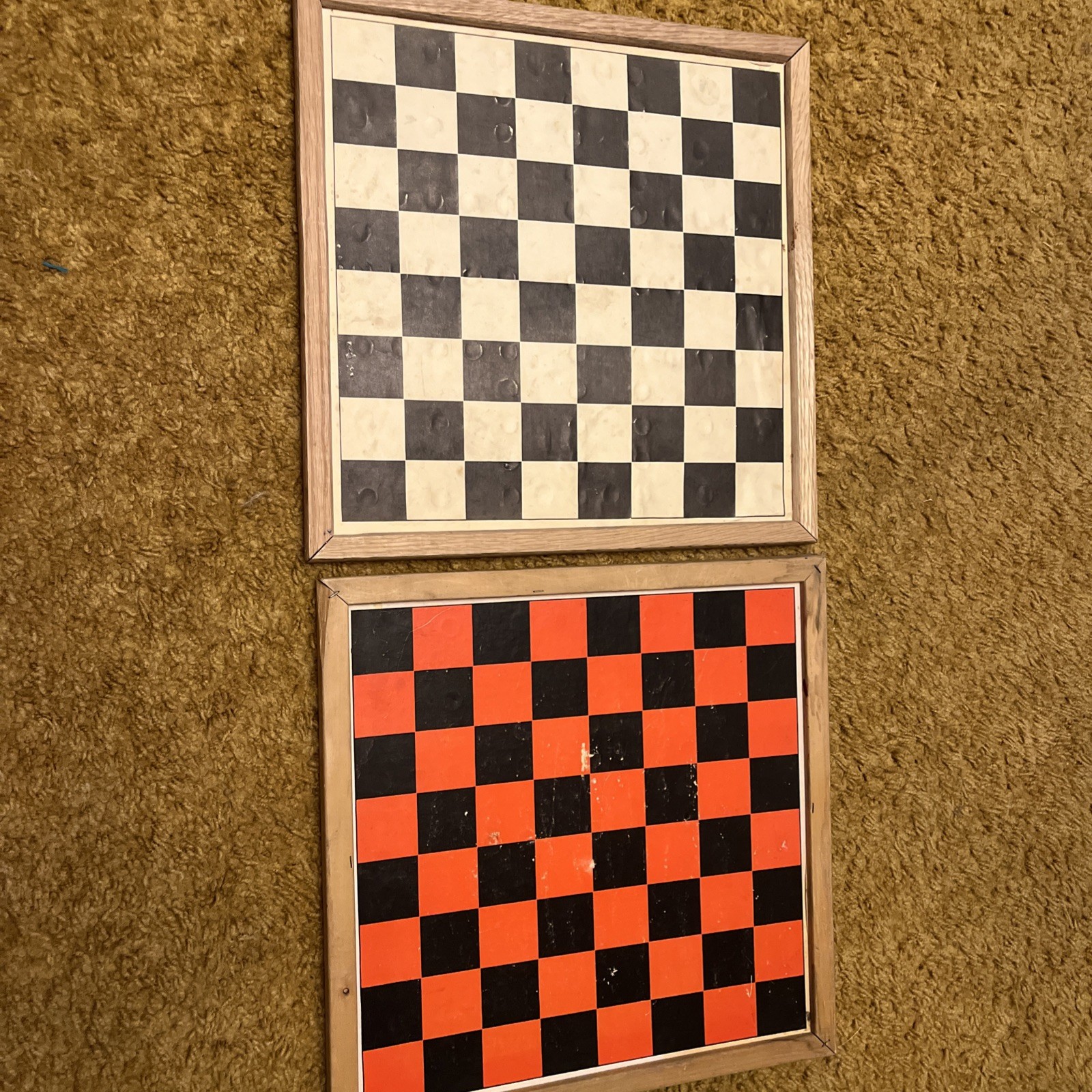 2 Vintage Creative Ideas Designs Inc. WA HOO Marble Checker Game, Texas Made