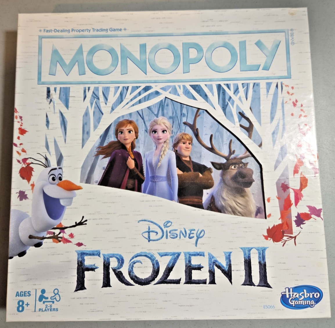 Monopoly Frozen II Disney Edition Board Game Elsa Olaf Kristoff Anna Complete