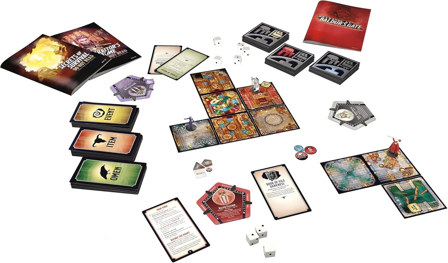 Betrayal at Baldur’s Gate Dungeons & Dragons Modular Board Game NEW