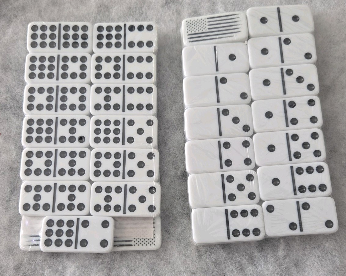 NIB United States Navy 55pc Sealed Dominos With Case