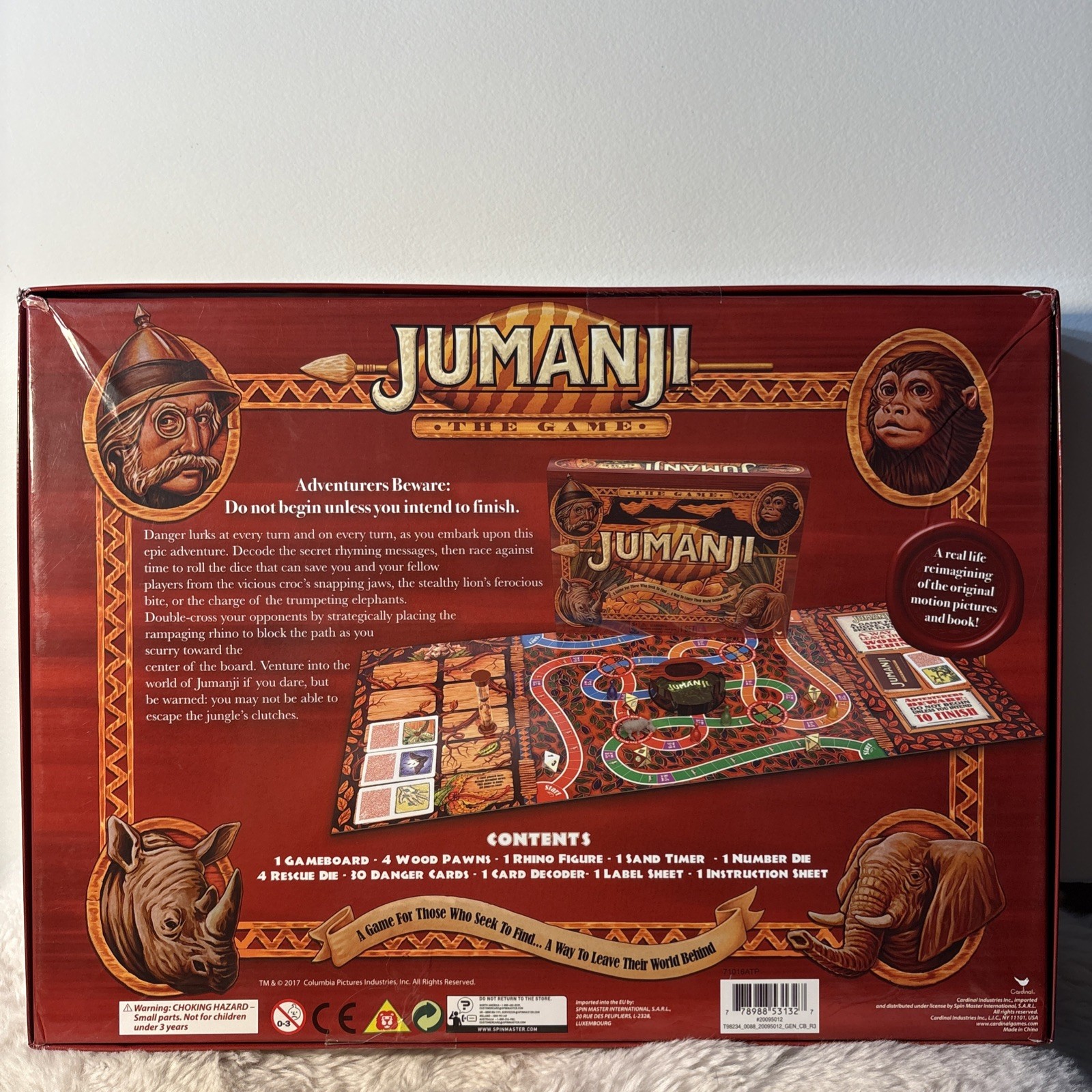 Jumanji Board Game Multiplayer Original Puzzle brand boxed from movie New Sealed