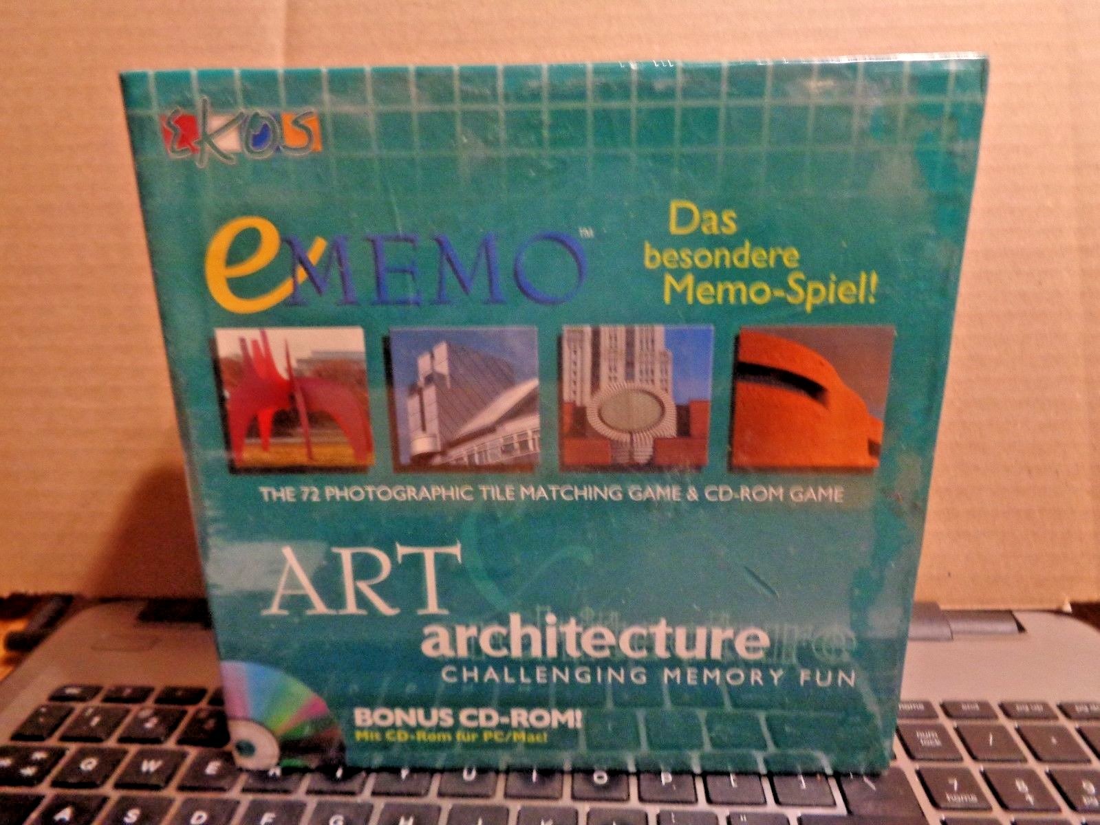 Ekos eMemo 72 Photographic Tile Matching Art Architecture Tabletop CD-ROM Game